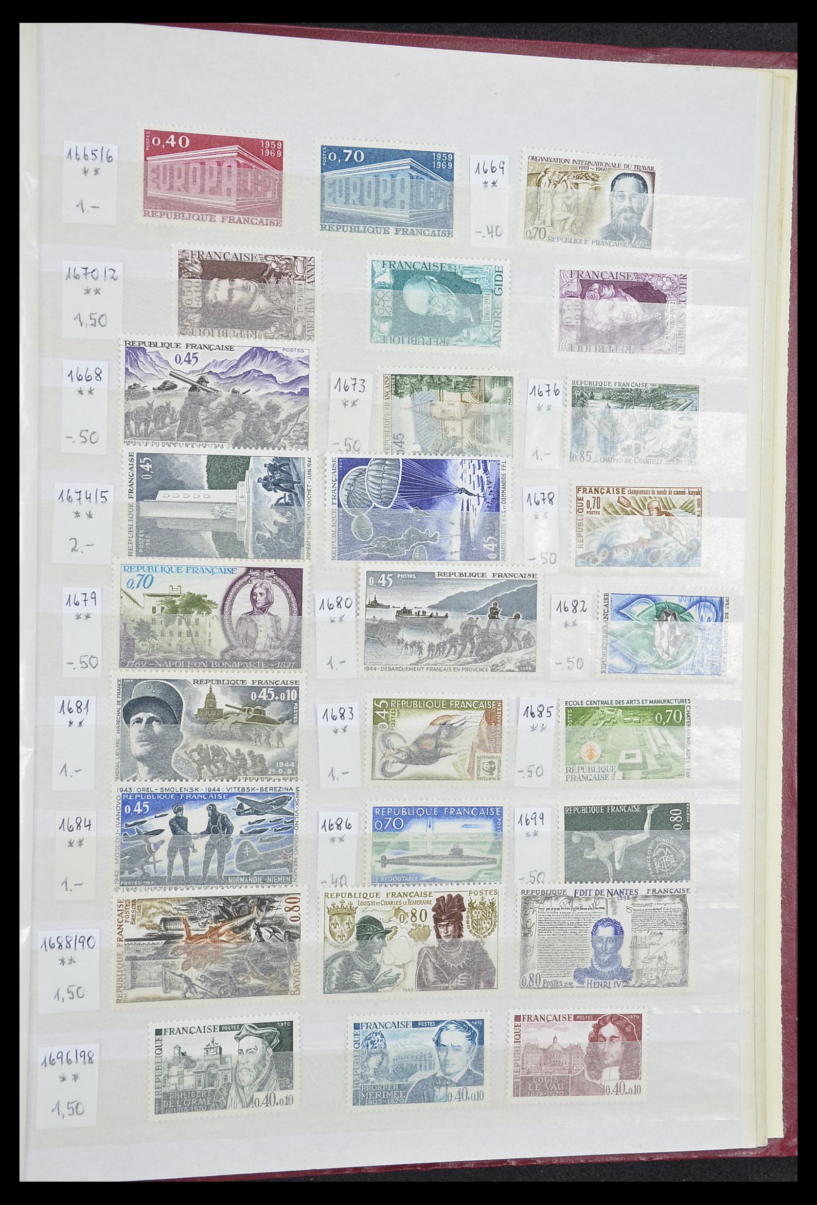 33355 057 - Postzegelverzameling 33355 Frankrijk 1849-1972.