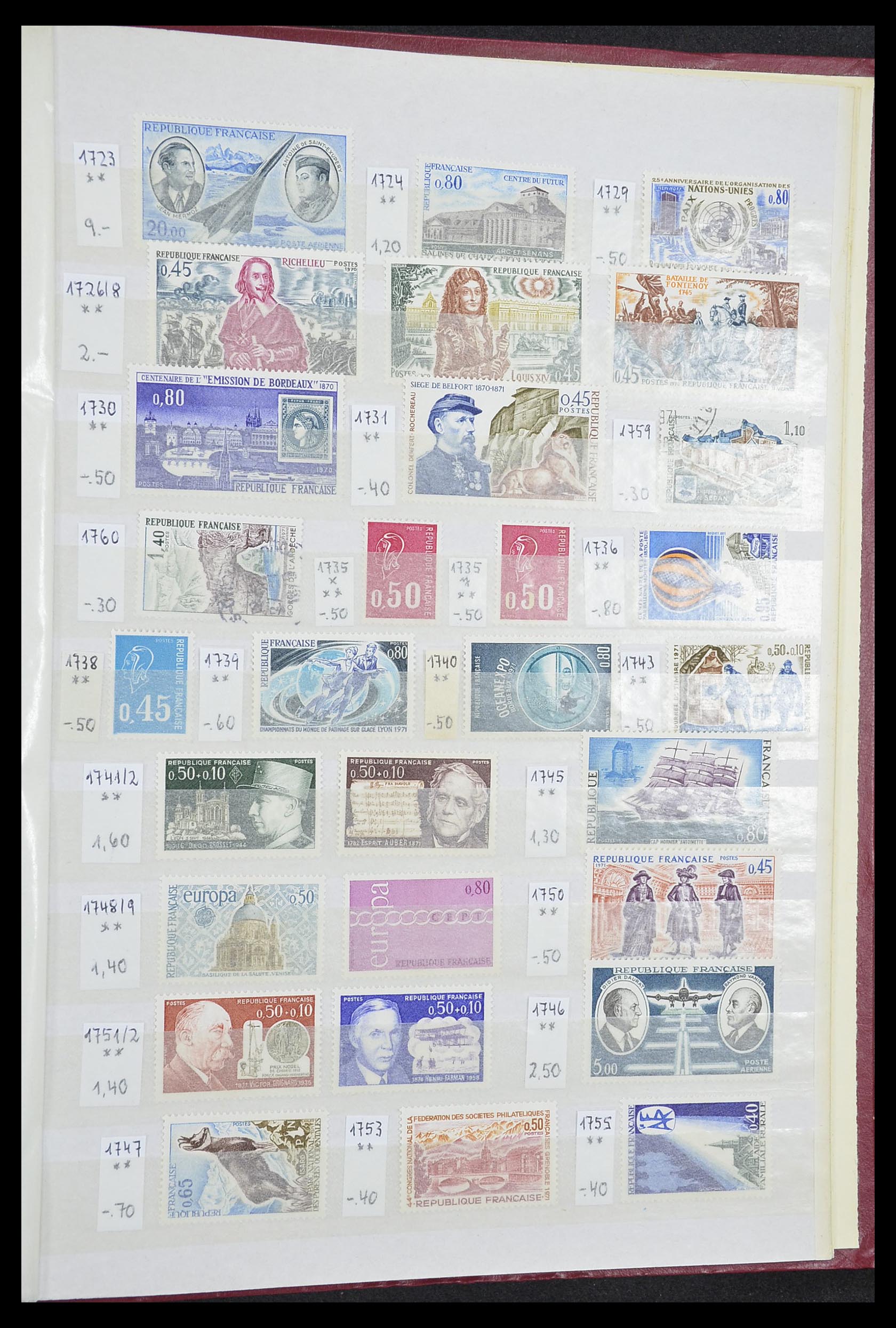 33355 058 - Postzegelverzameling 33355 Frankrijk 1849-1972.