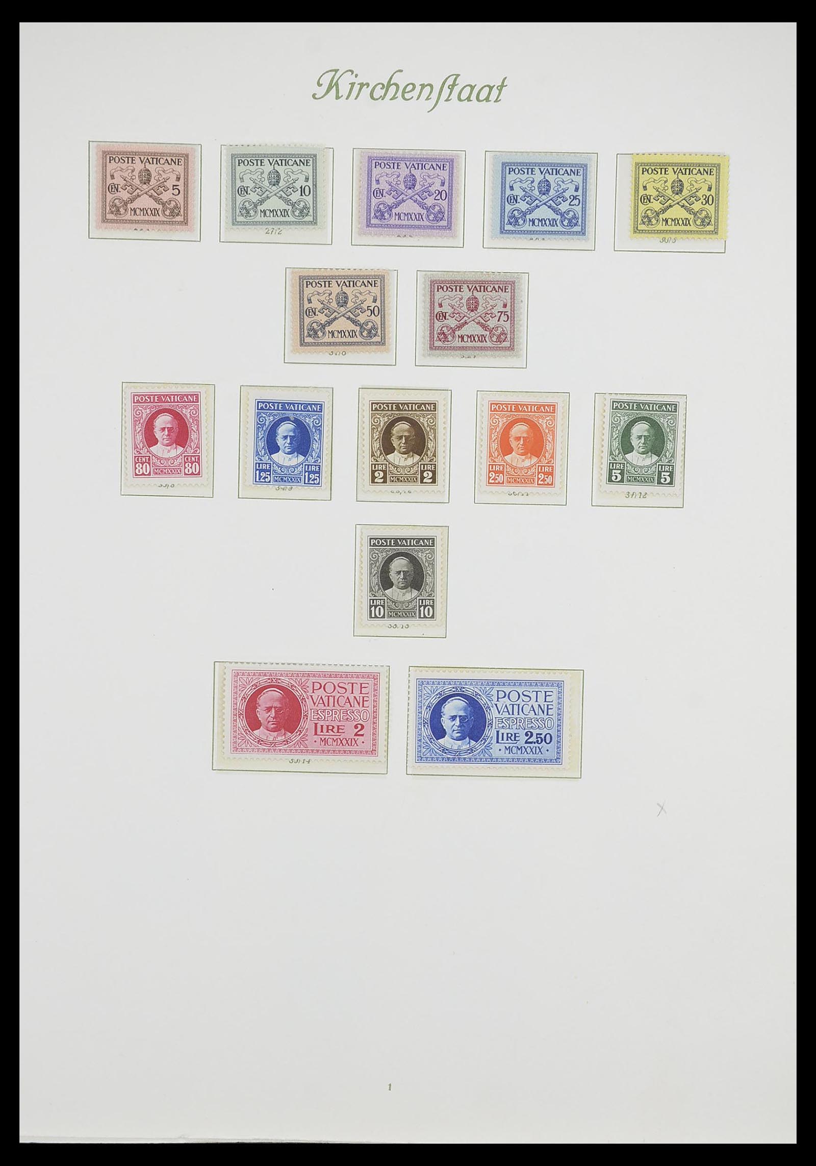33356 001 - Postzegelverzameling 33356 Vaticaan 1929-1994.