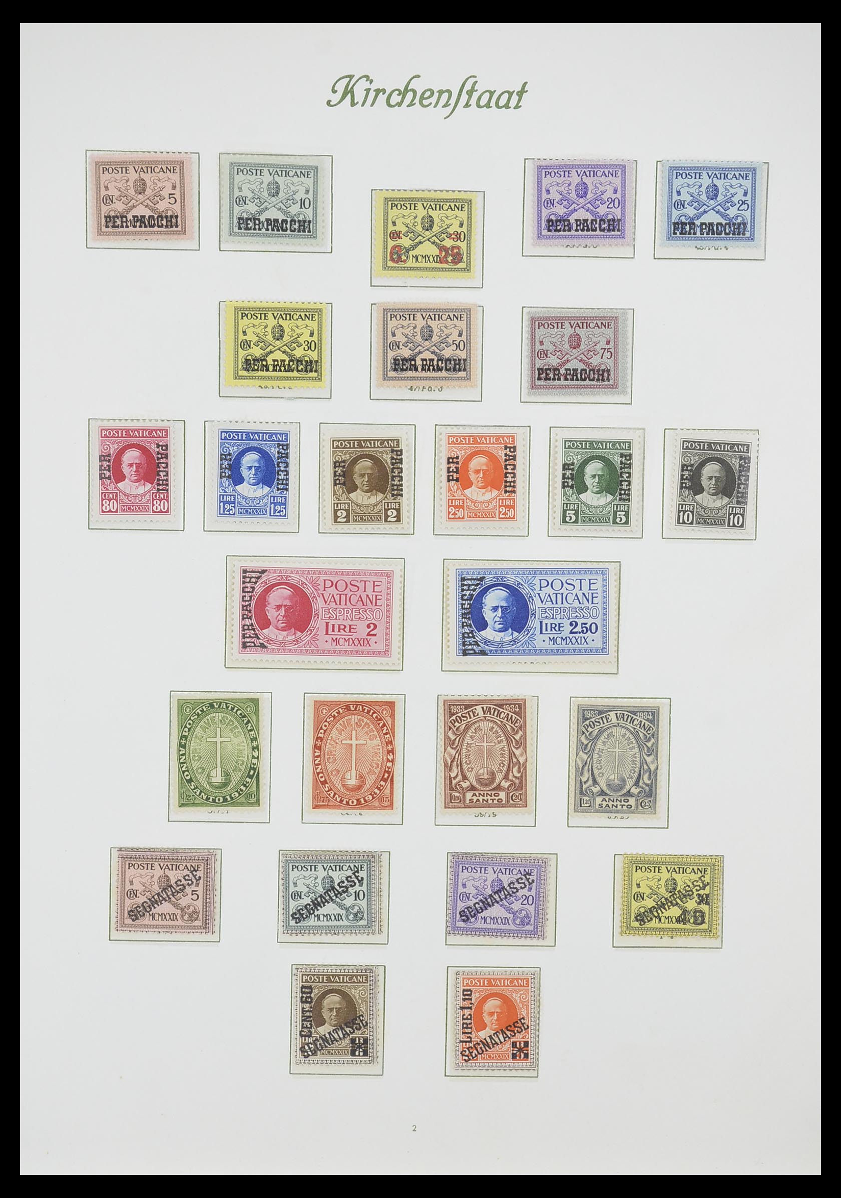 33356 002 - Postzegelverzameling 33356 Vaticaan 1929-1994.