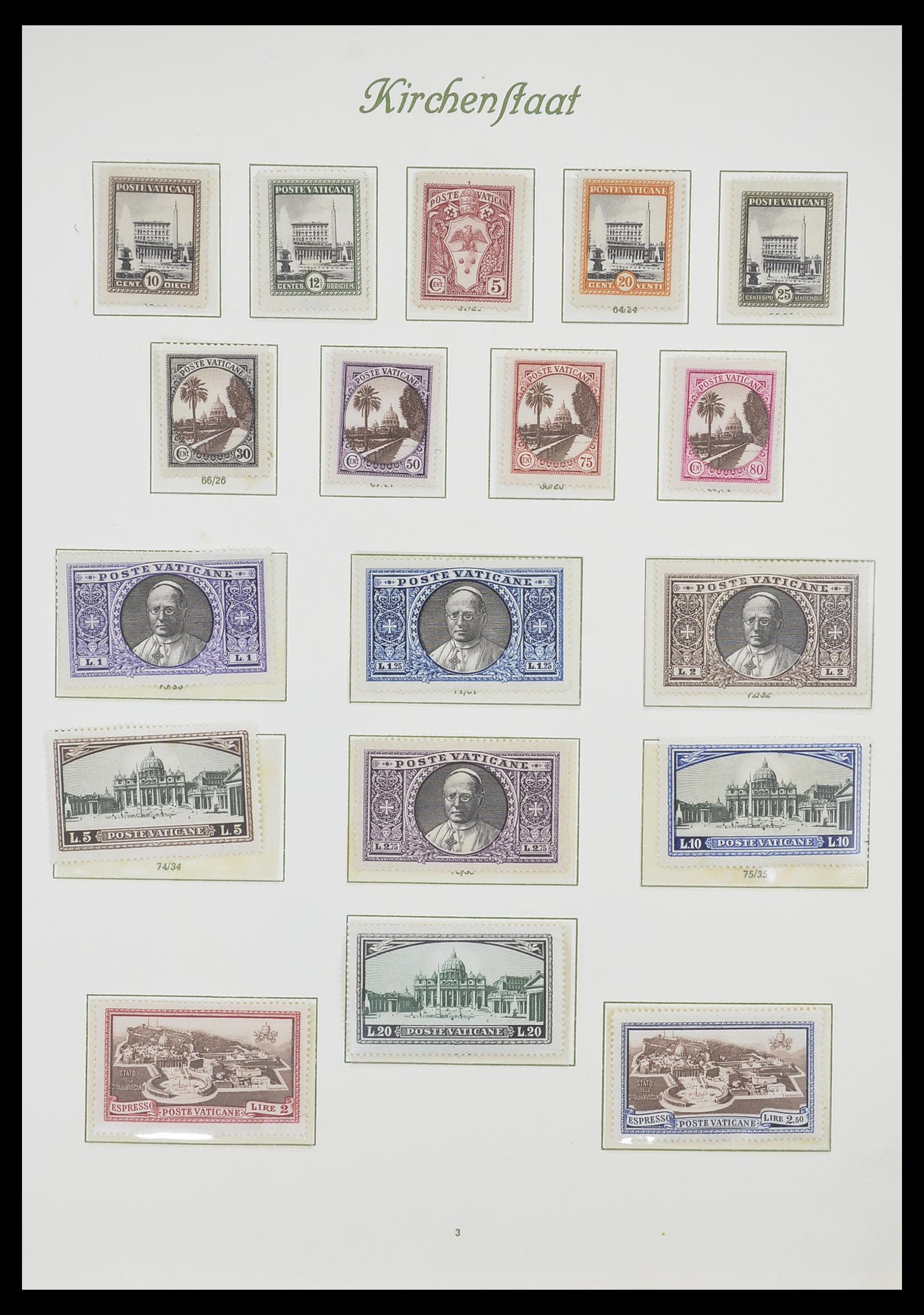 33356 003 - Postzegelverzameling 33356 Vaticaan 1929-1994.