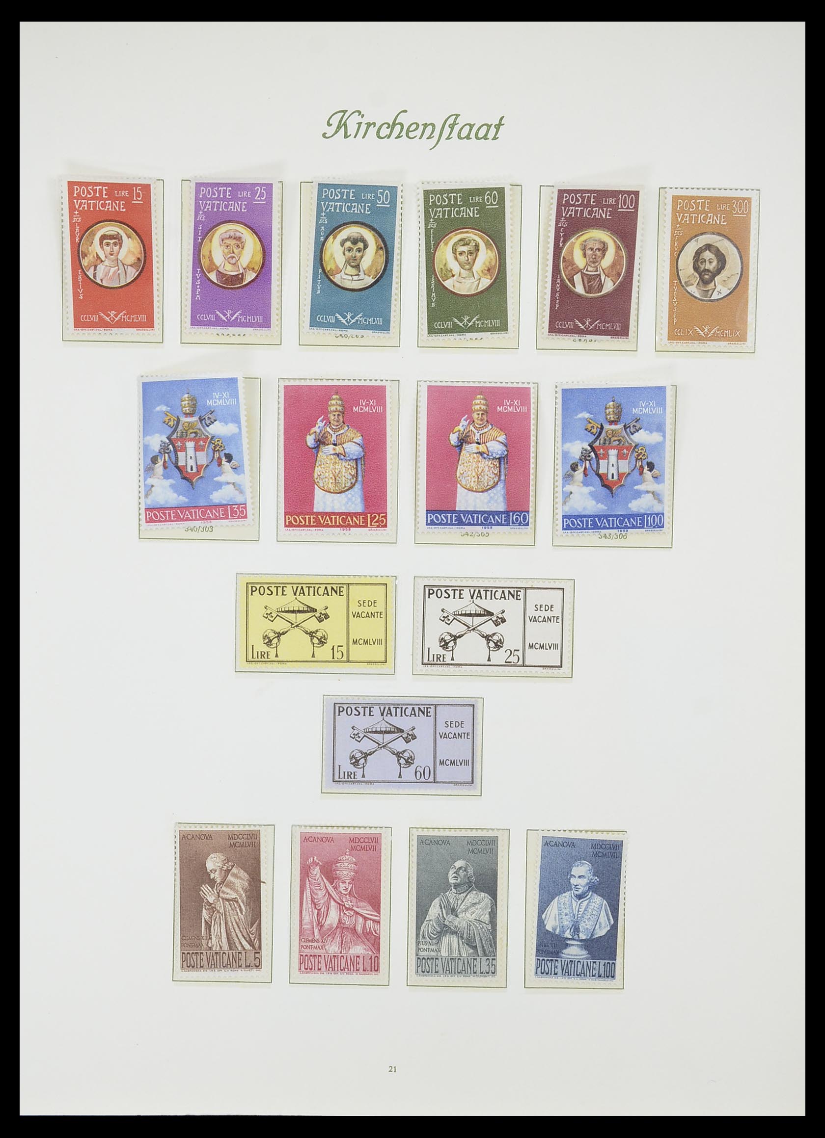 33356 022 - Postzegelverzameling 33356 Vaticaan 1929-1994.
