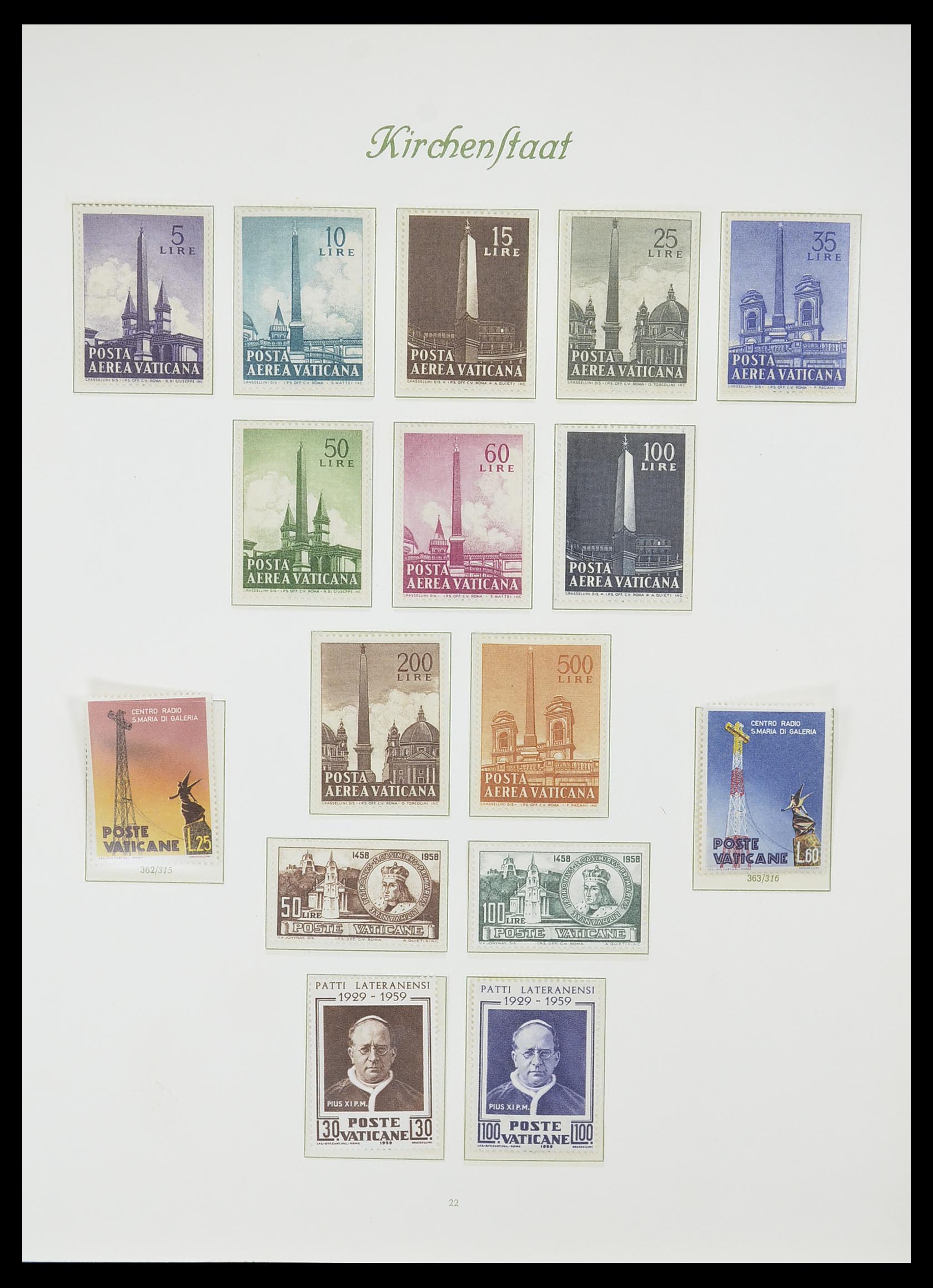 33356 023 - Postzegelverzameling 33356 Vaticaan 1929-1994.