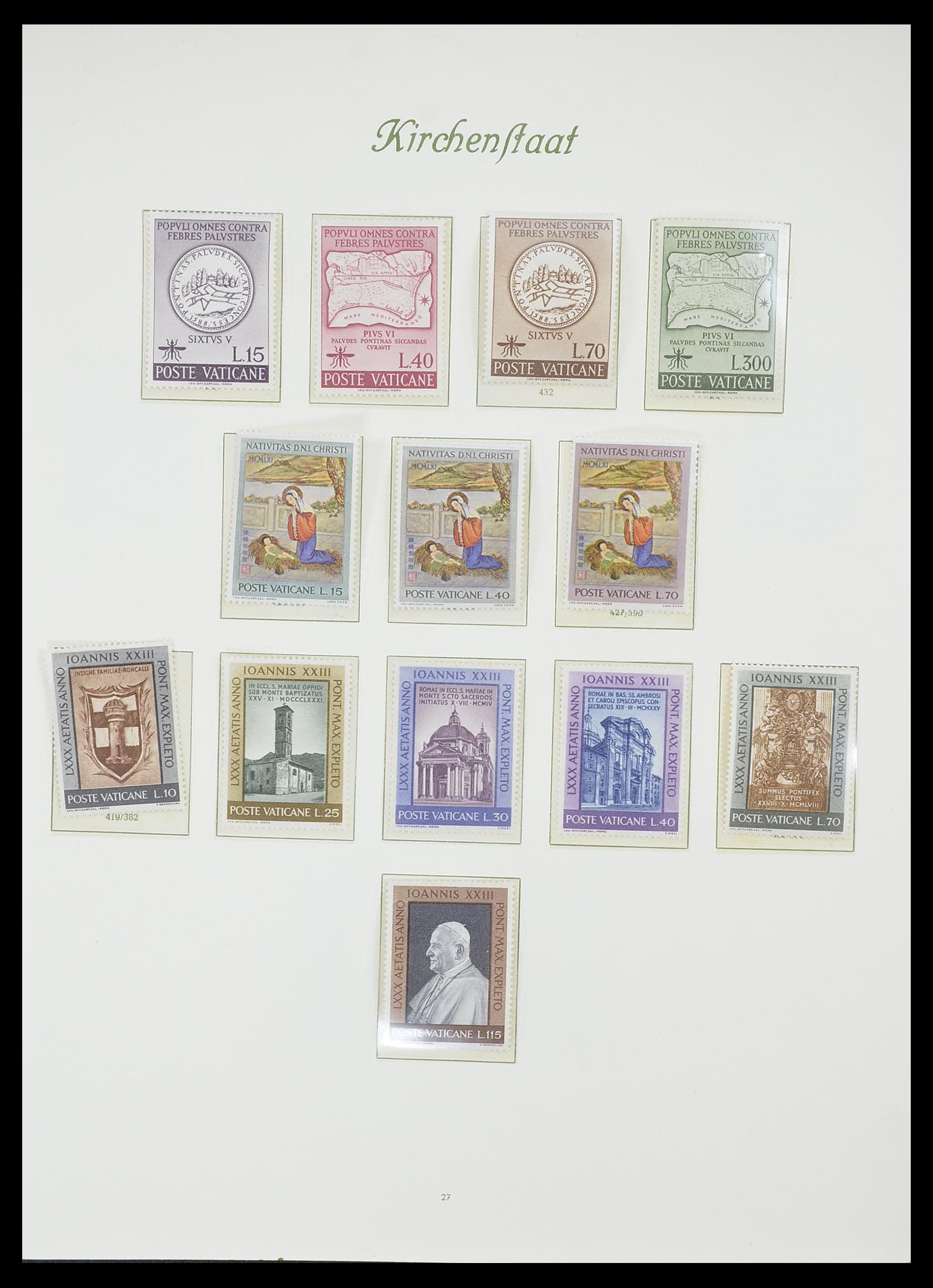 33356 028 - Postzegelverzameling 33356 Vaticaan 1929-1994.