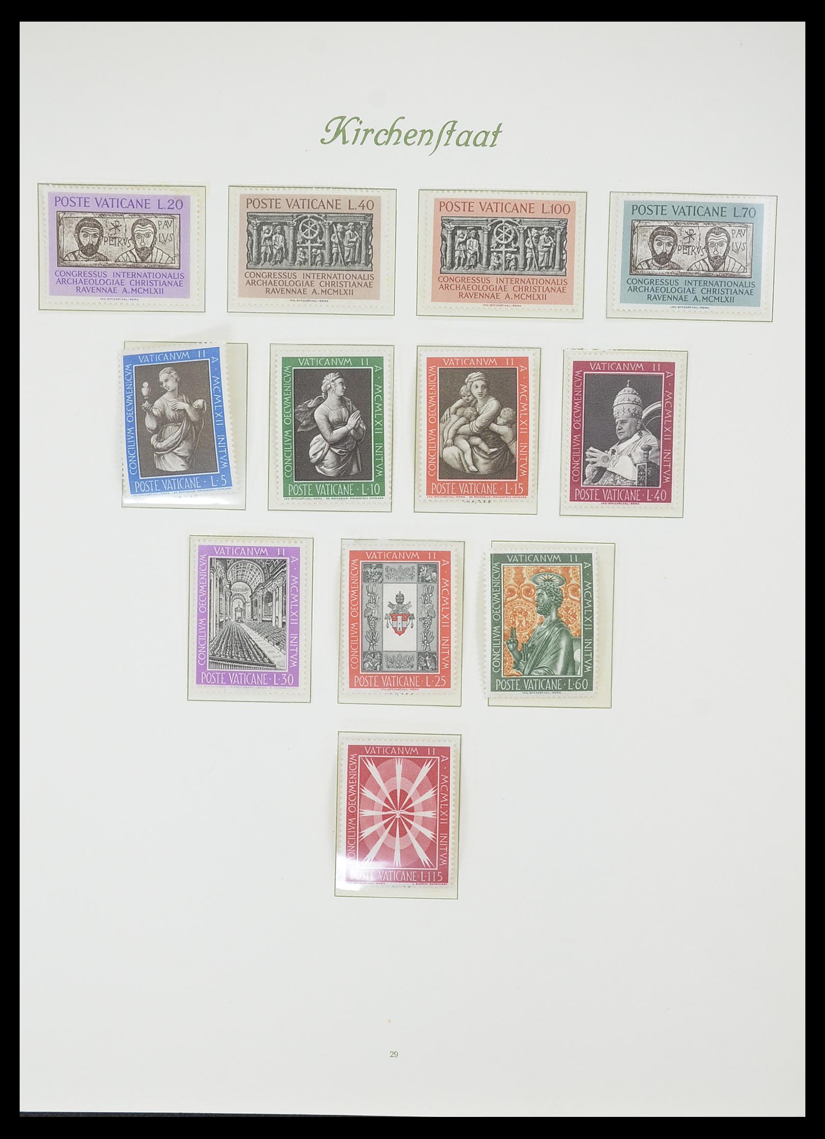 33356 030 - Postzegelverzameling 33356 Vaticaan 1929-1994.
