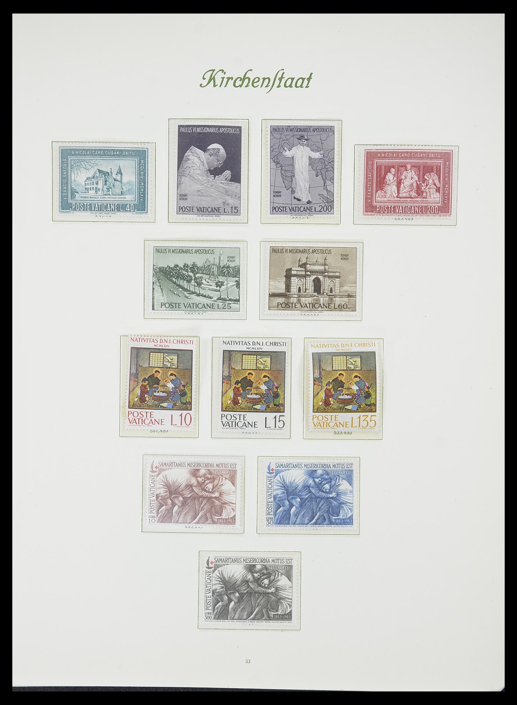 33356 034 - Postzegelverzameling 33356 Vaticaan 1929-1994.
