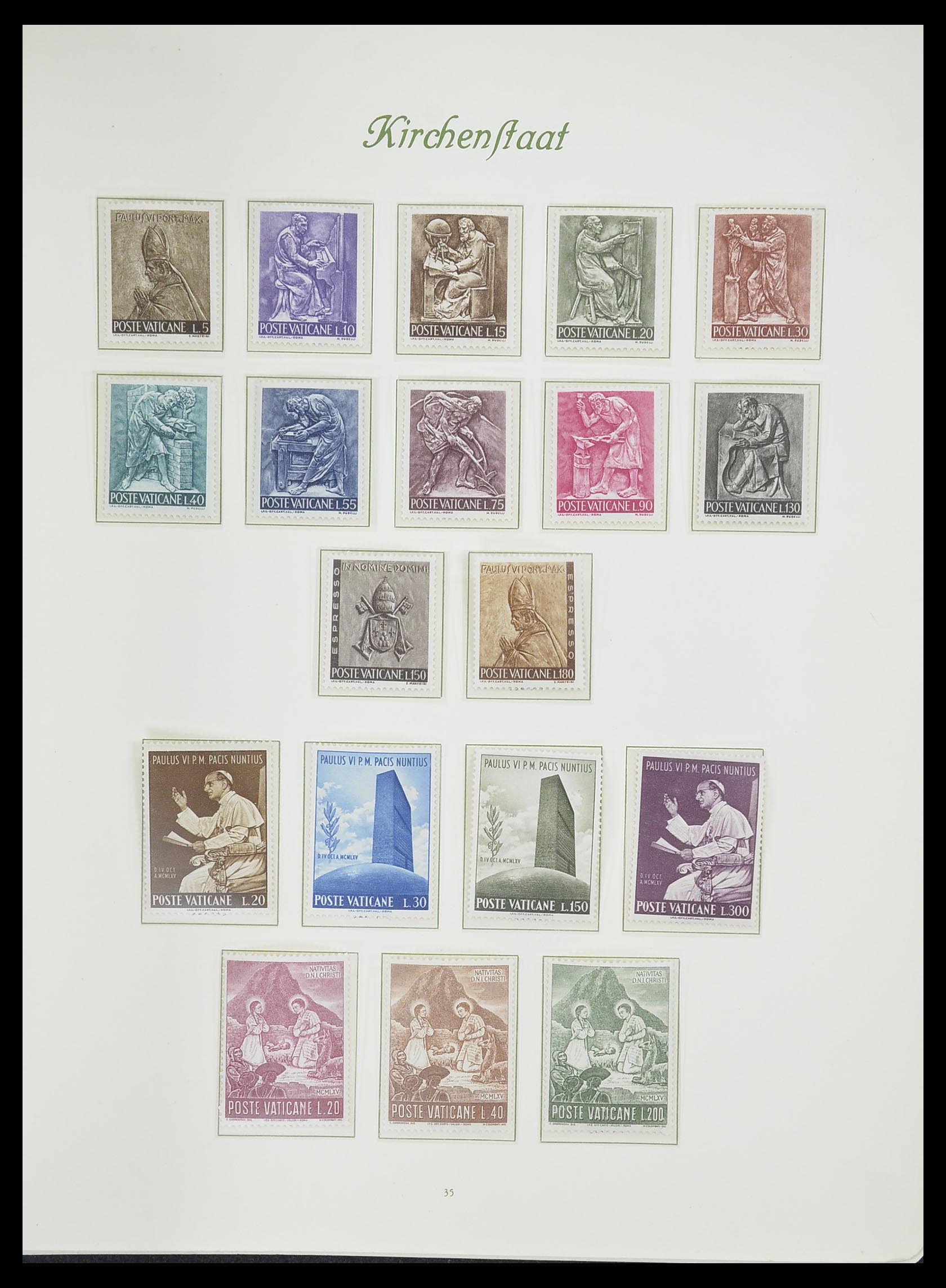 33356 036 - Postzegelverzameling 33356 Vaticaan 1929-1994.