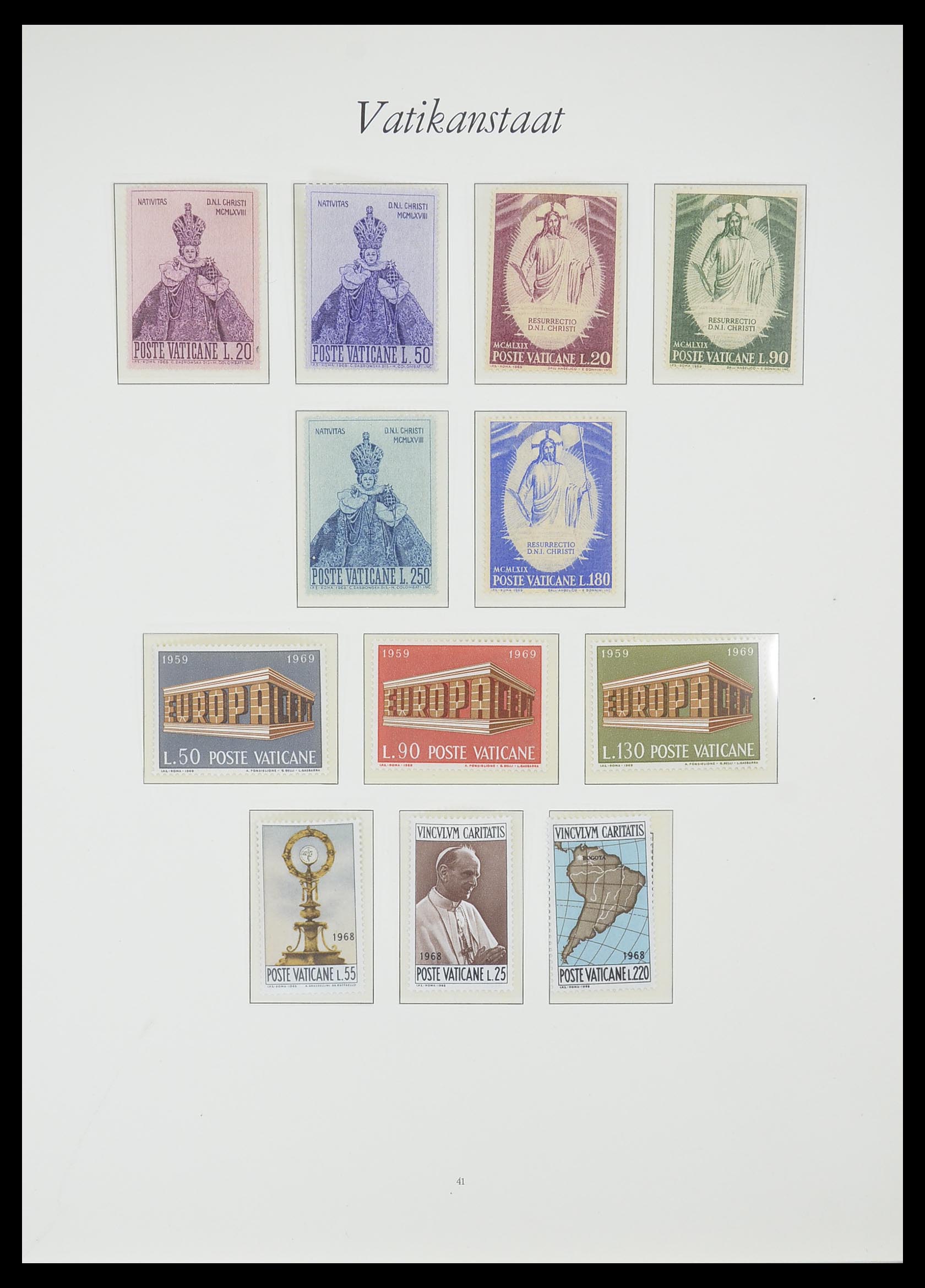 33356 040 - Postzegelverzameling 33356 Vaticaan 1929-1994.