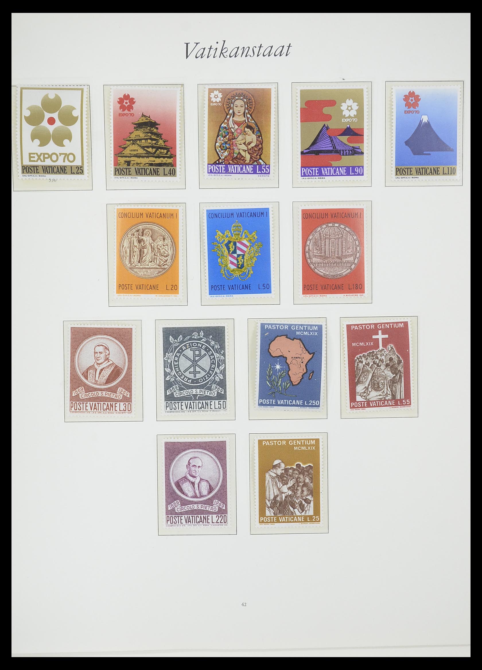 33356 041 - Postzegelverzameling 33356 Vaticaan 1929-1994.