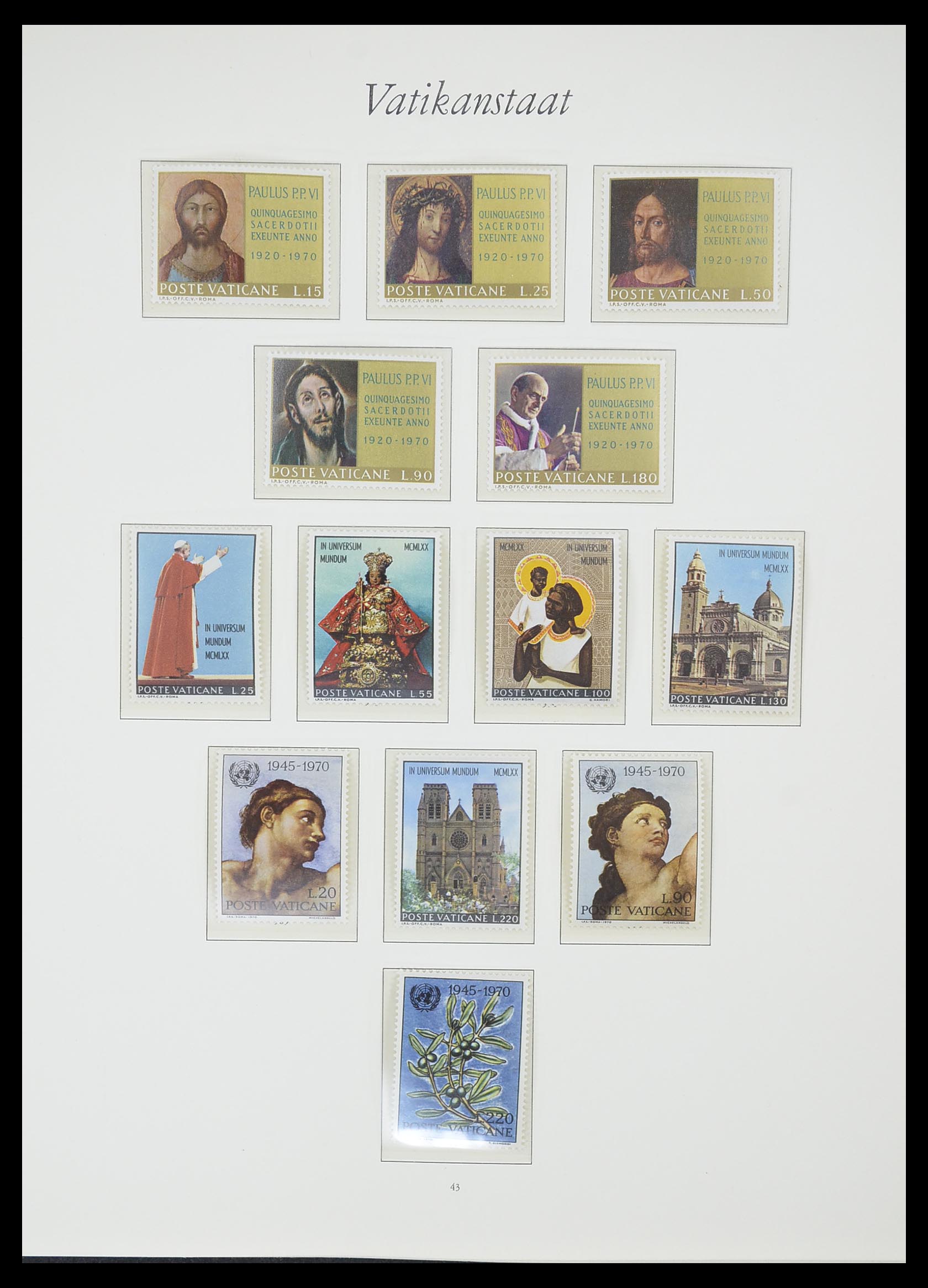 33356 042 - Postzegelverzameling 33356 Vaticaan 1929-1994.