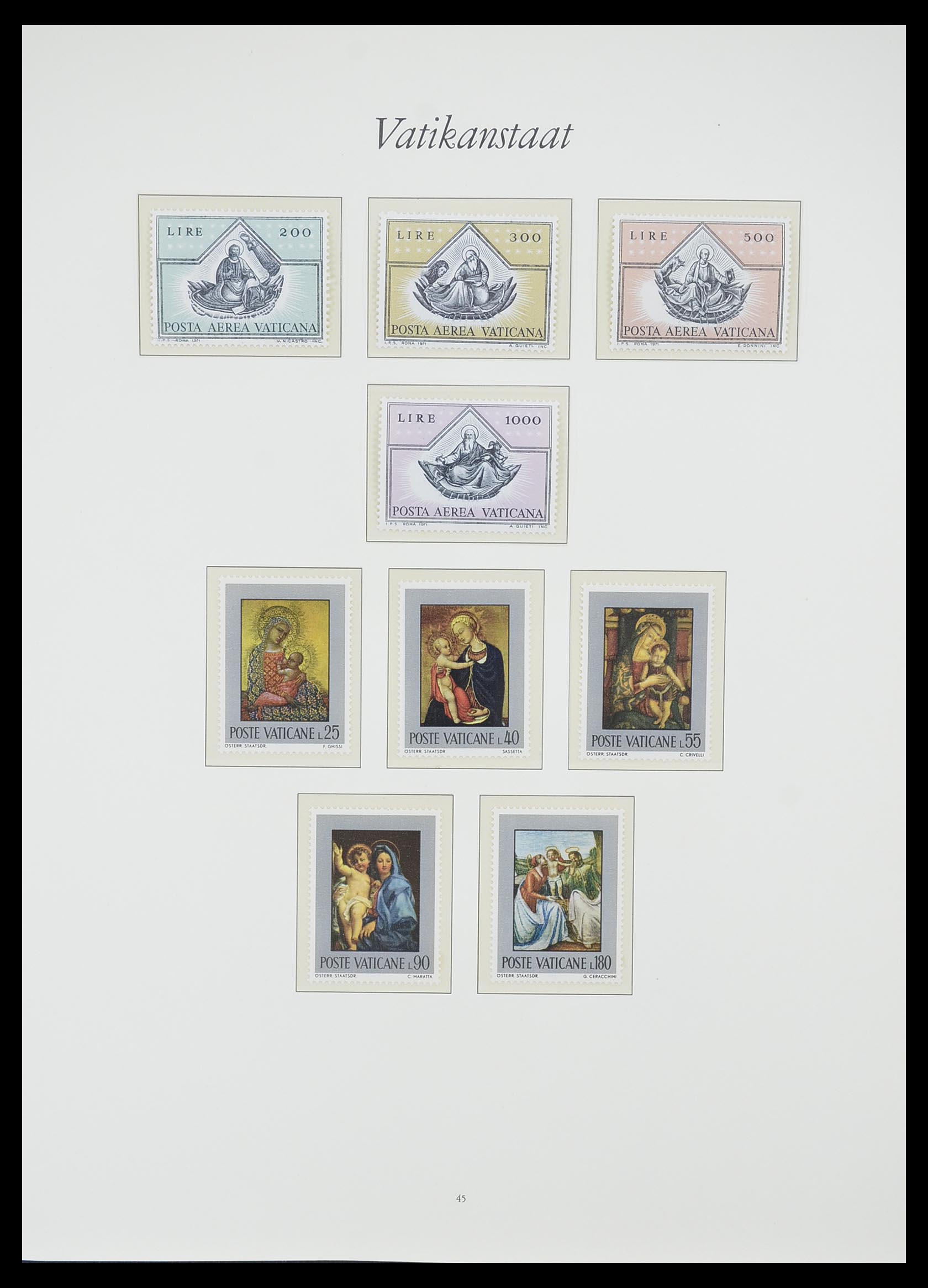 33356 044 - Postzegelverzameling 33356 Vaticaan 1929-1994.
