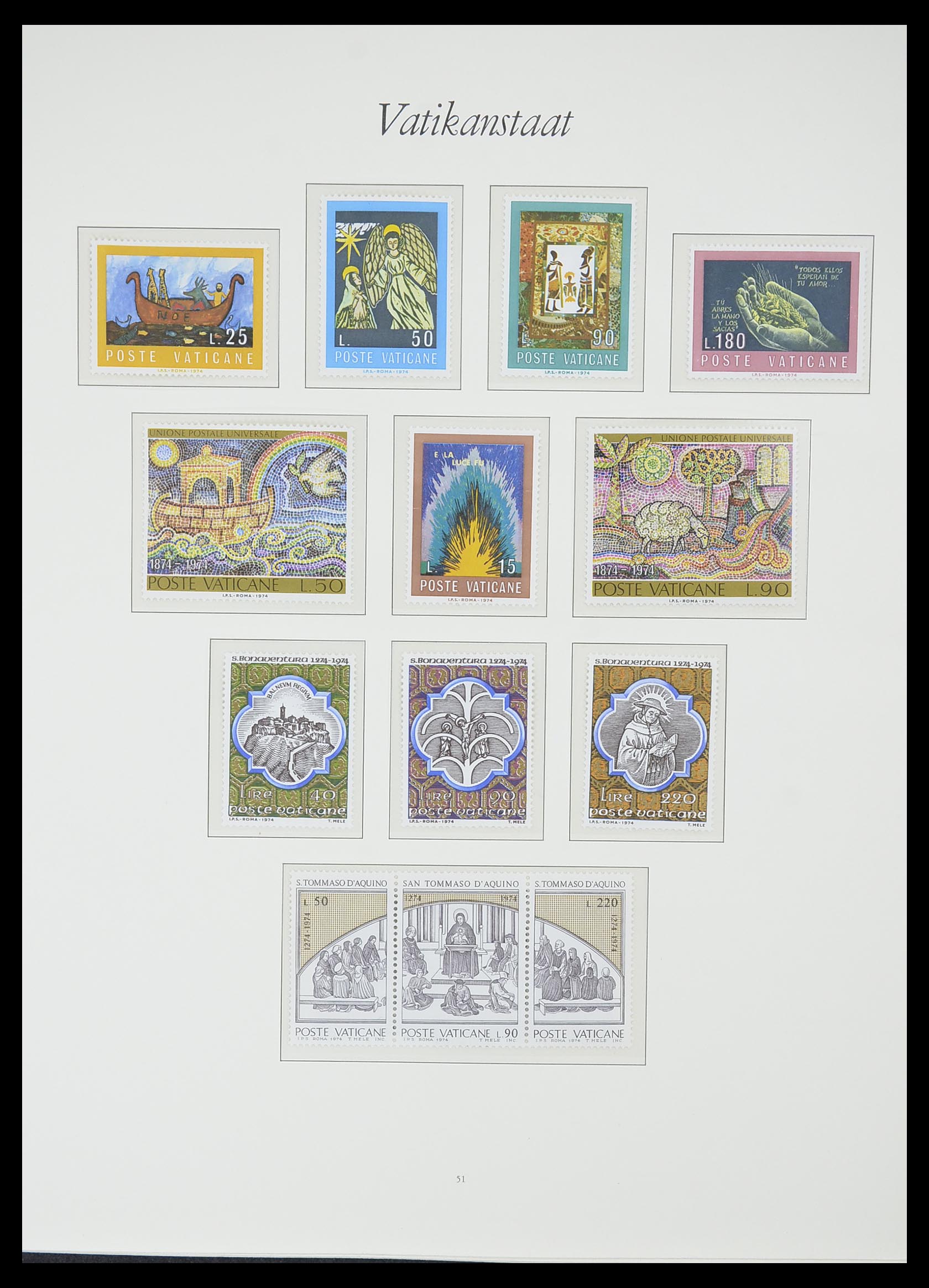 33356 050 - Postzegelverzameling 33356 Vaticaan 1929-1994.