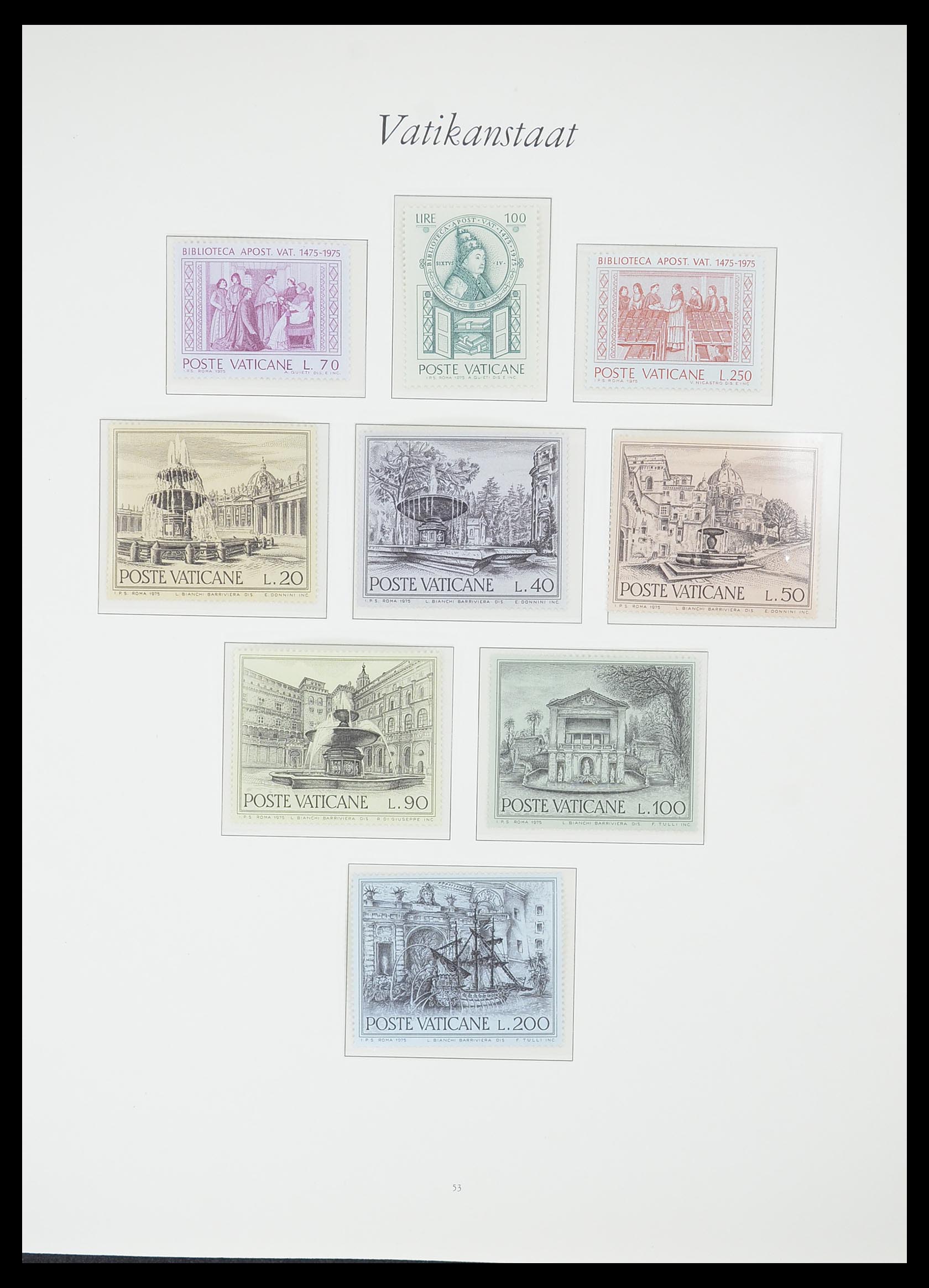 33356 052 - Postzegelverzameling 33356 Vaticaan 1929-1994.