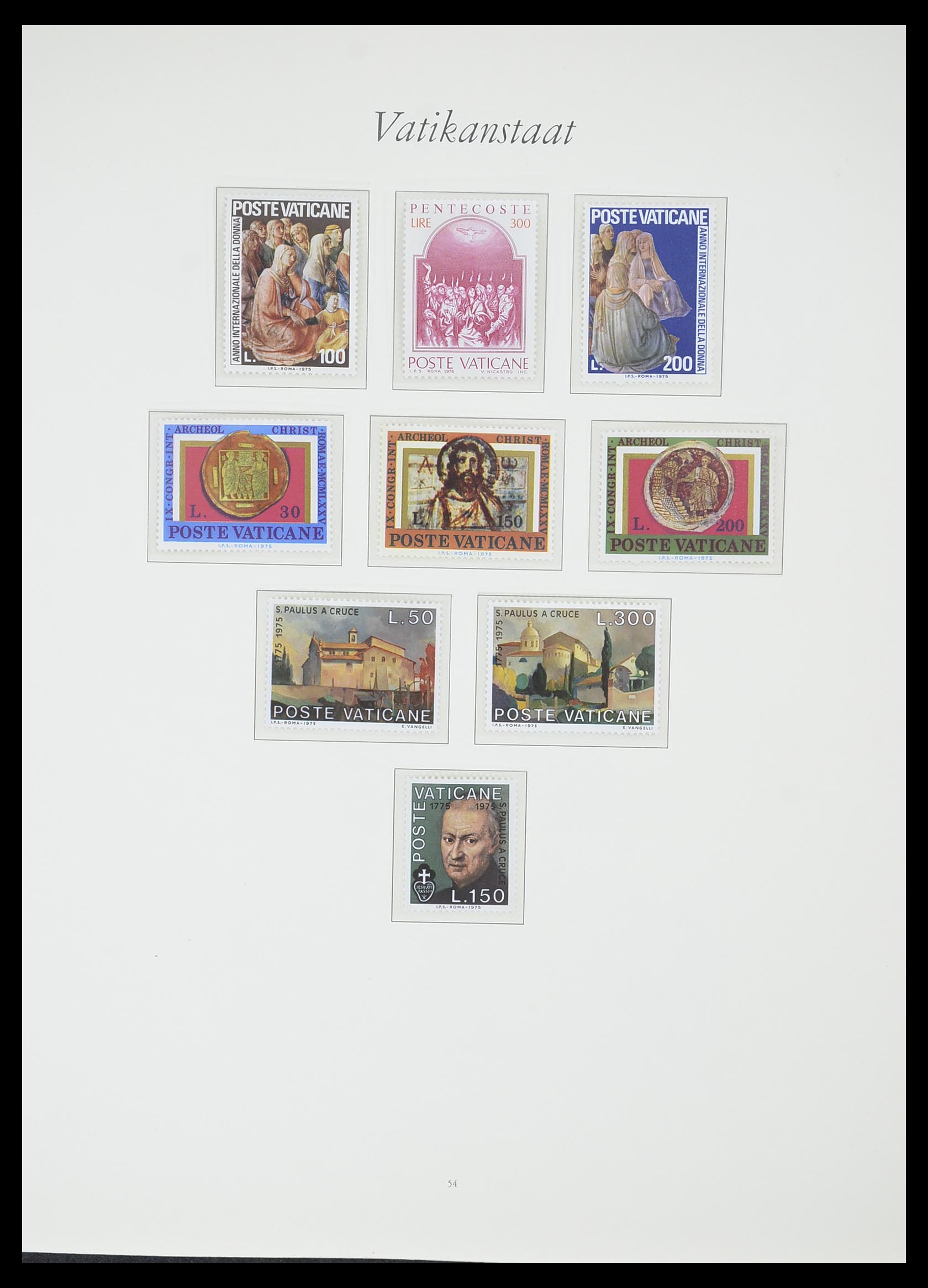 33356 053 - Postzegelverzameling 33356 Vaticaan 1929-1994.