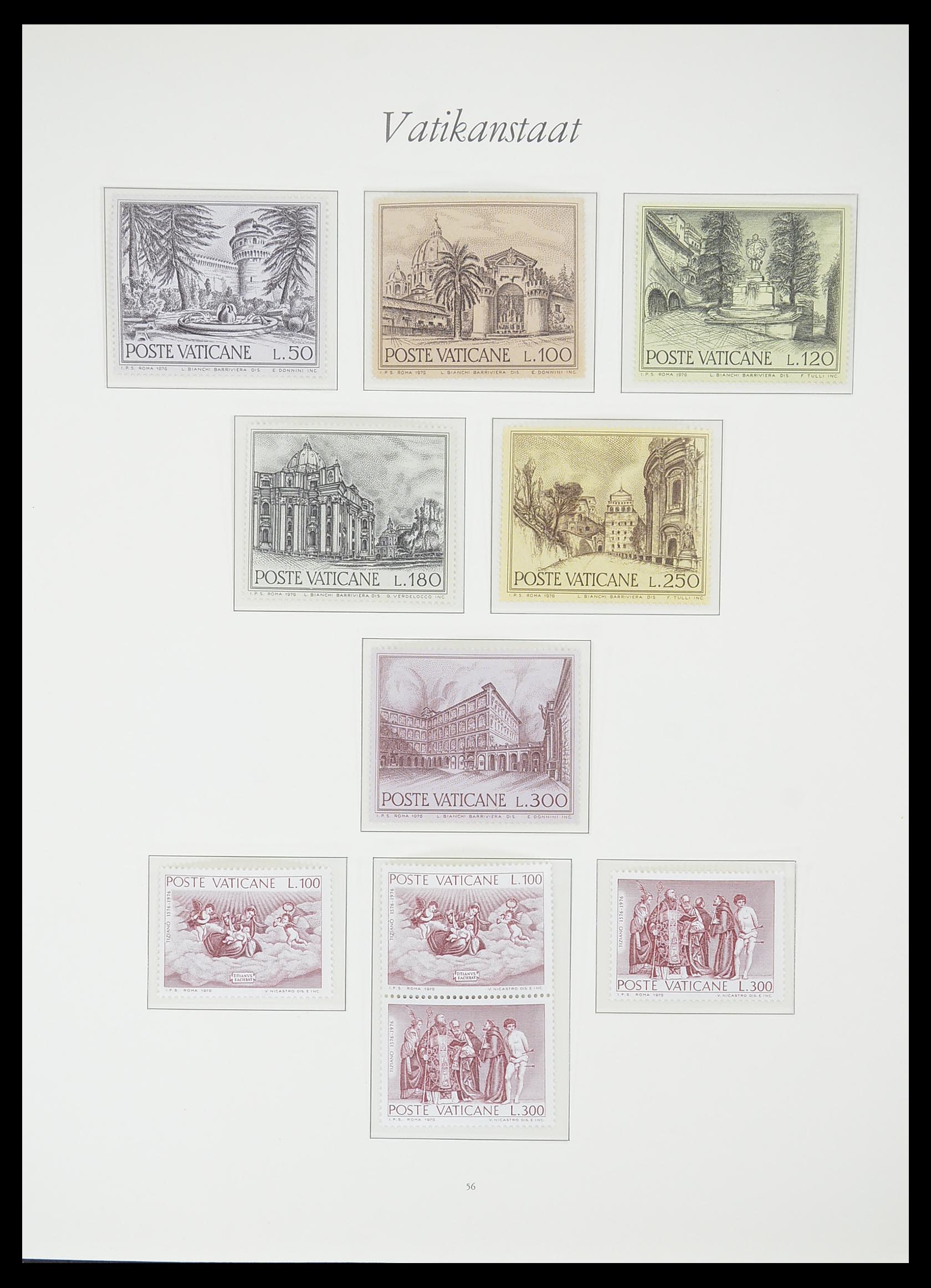 33356 055 - Postzegelverzameling 33356 Vaticaan 1929-1994.