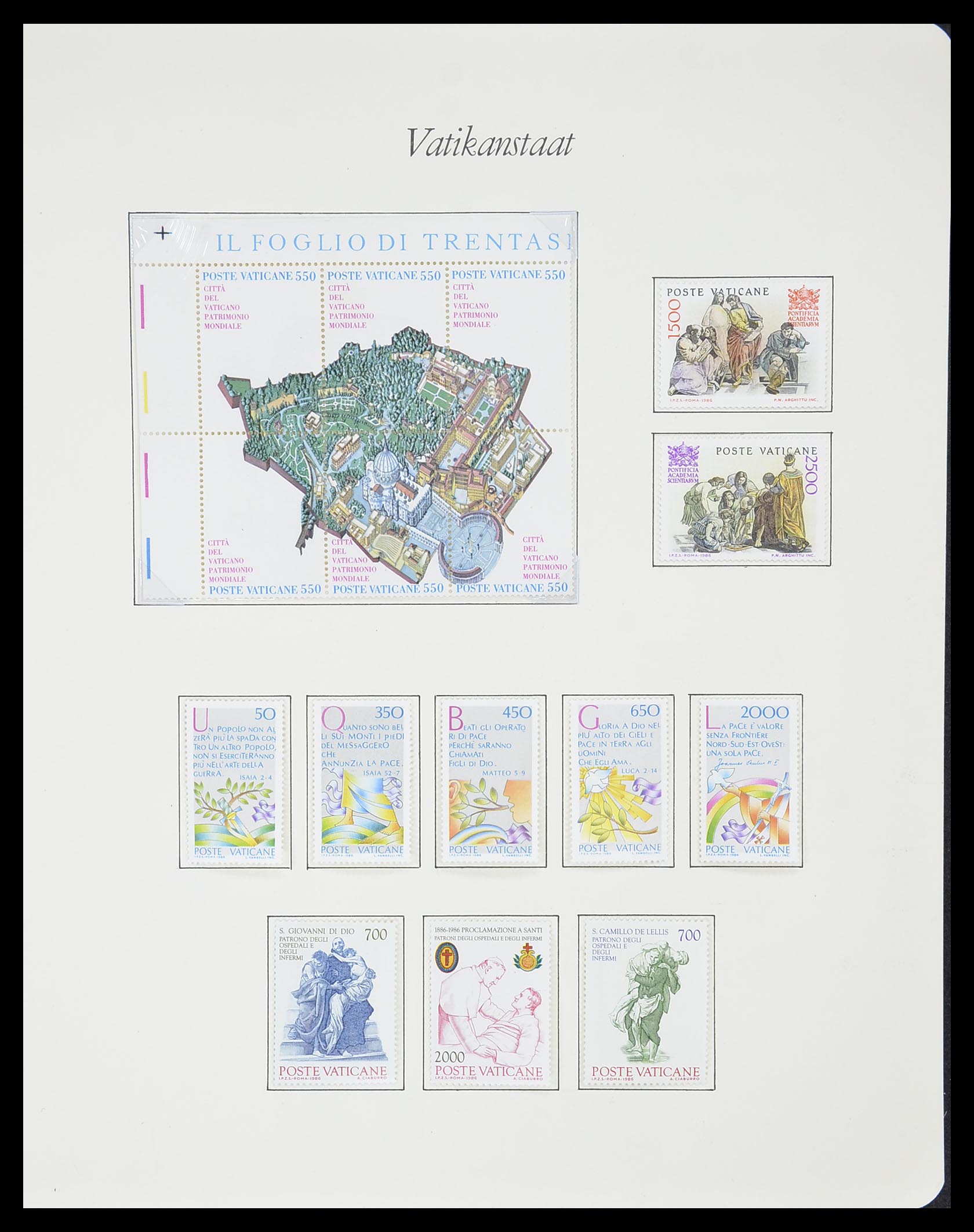 33356 072 - Postzegelverzameling 33356 Vaticaan 1929-1994.