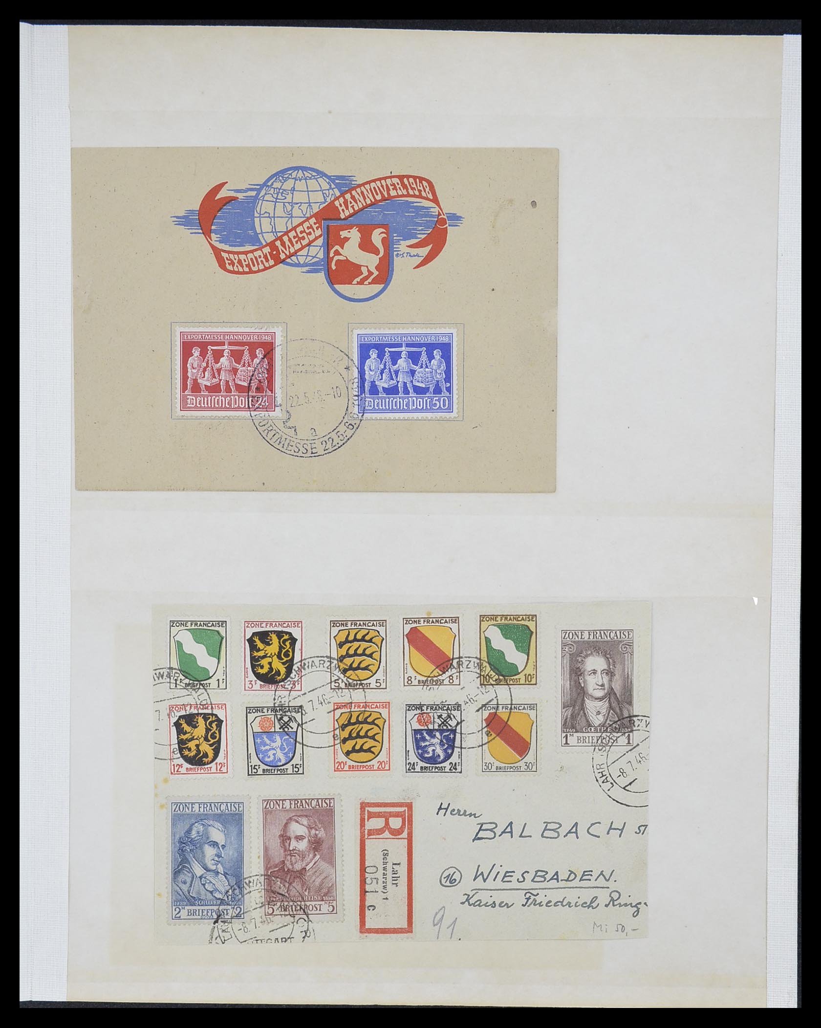 33357 003 - Postzegelverzameling 33357 Geallieerde Zone 1945-1949.