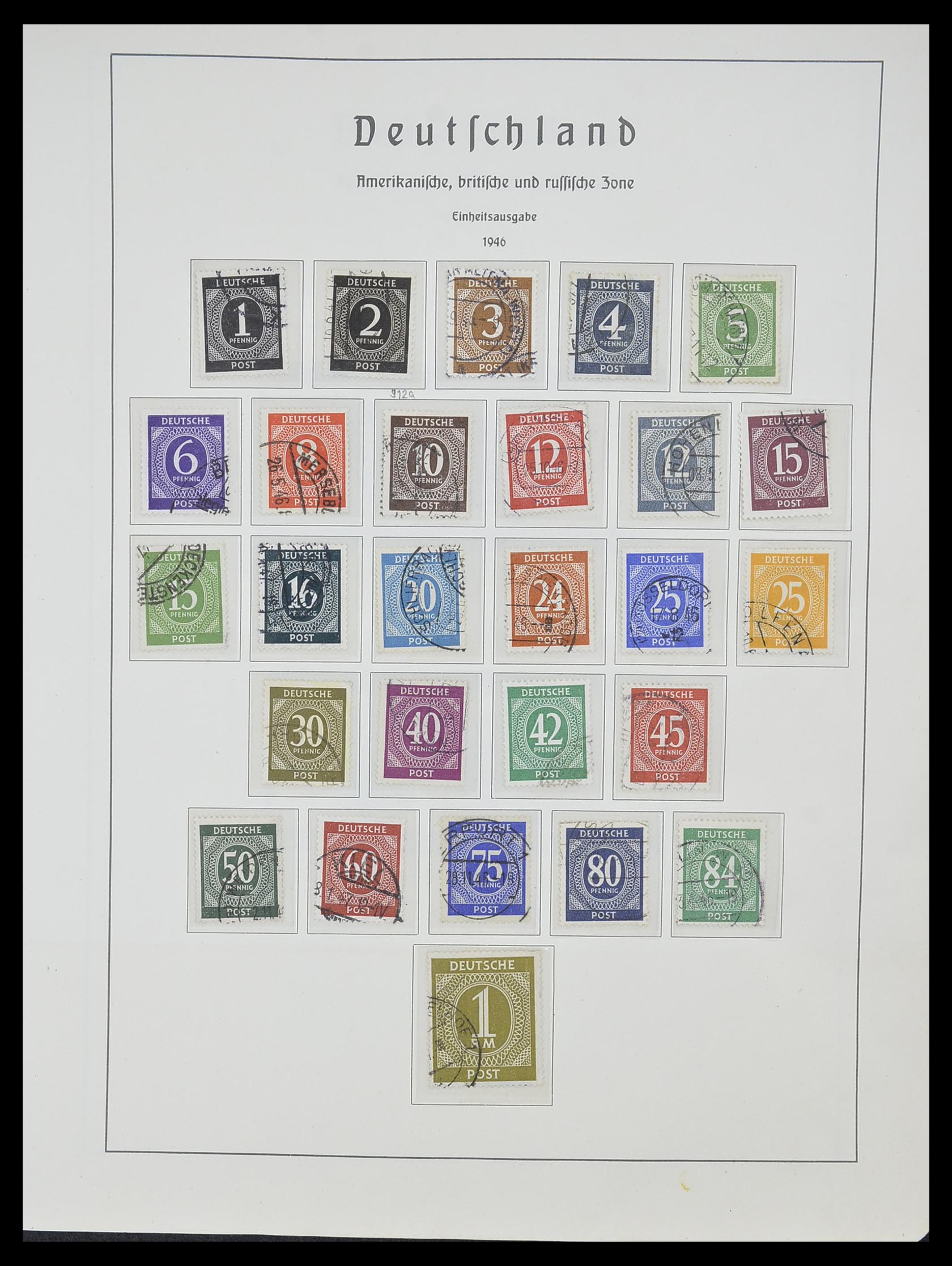 33357 007 - Postzegelverzameling 33357 Geallieerde Zone 1945-1949.