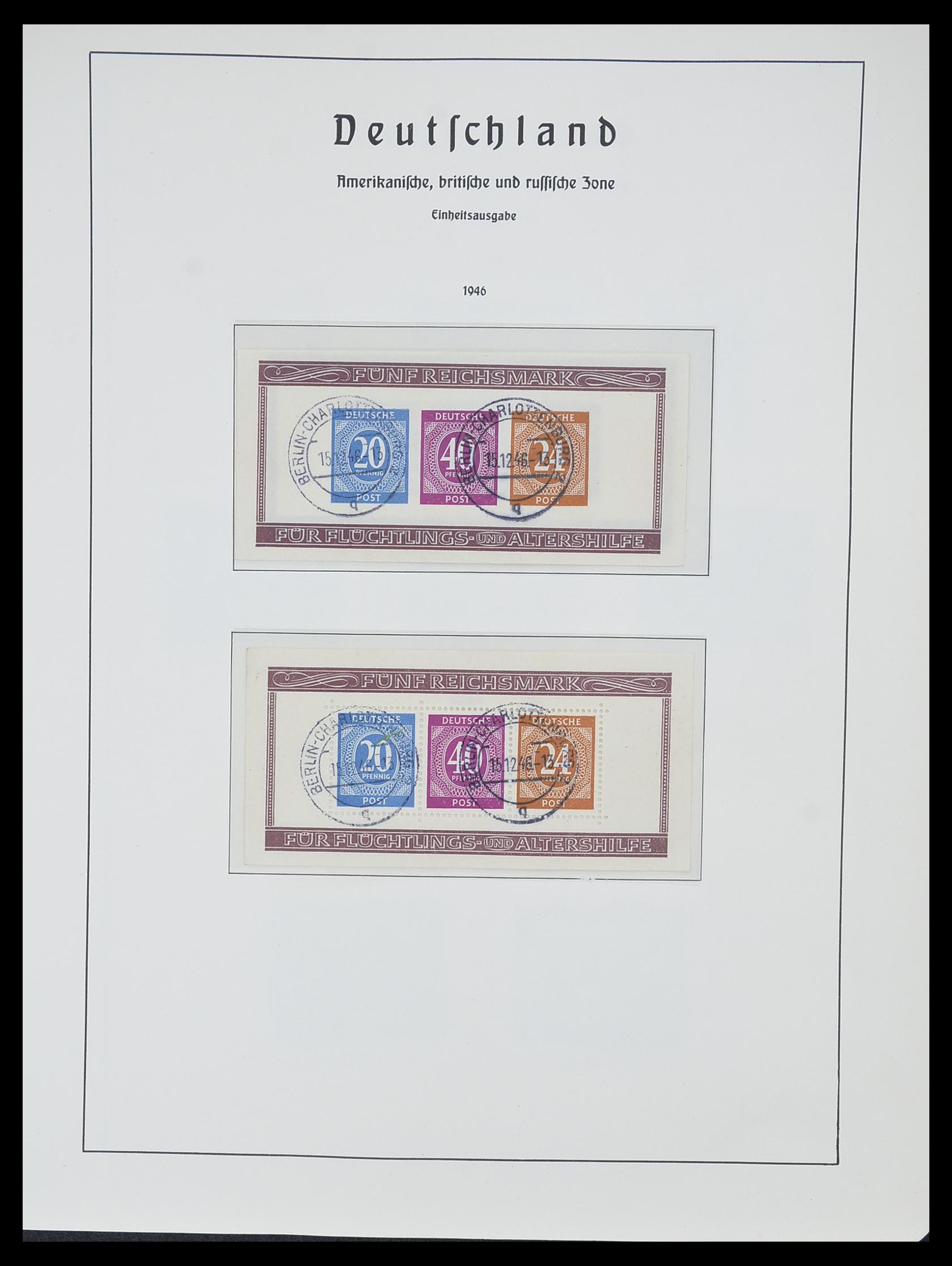 33357 008 - Postzegelverzameling 33357 Geallieerde Zone 1945-1949.