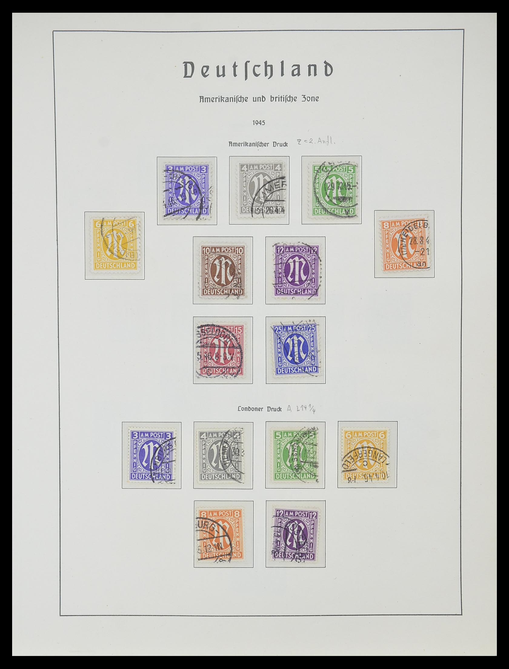 33357 011 - Postzegelverzameling 33357 Geallieerde Zone 1945-1949.