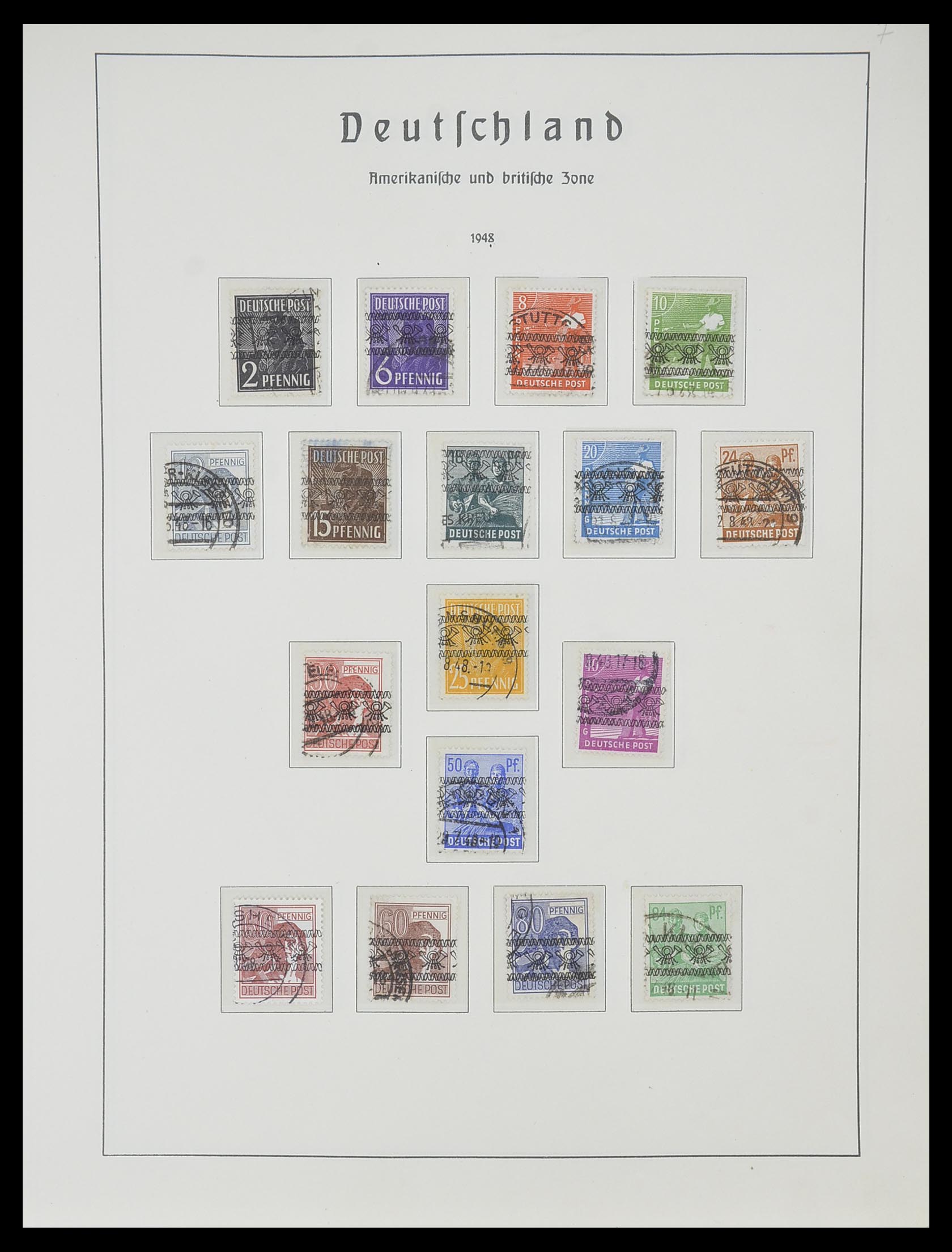 33357 013 - Postzegelverzameling 33357 Geallieerde Zone 1945-1949.