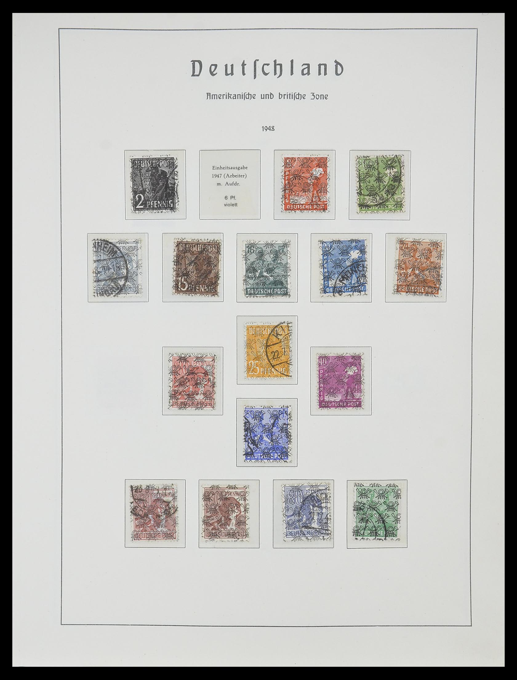 33357 014 - Postzegelverzameling 33357 Geallieerde Zone 1945-1949.