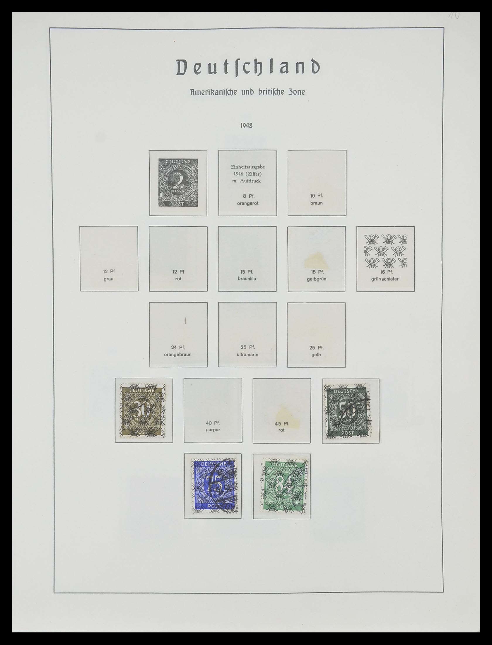 33357 016 - Postzegelverzameling 33357 Geallieerde Zone 1945-1949.