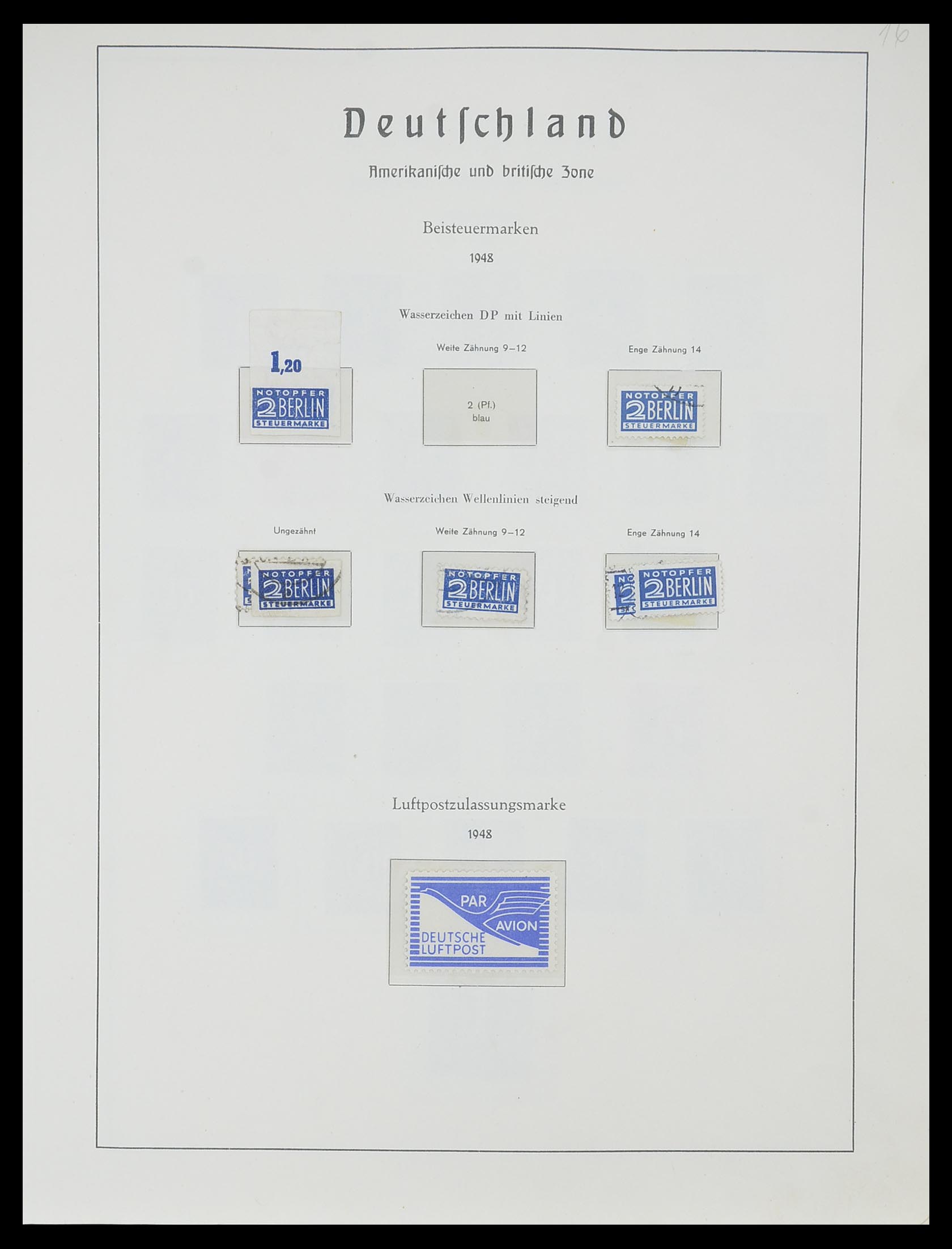 33357 019 - Stamp collection 33357 Allied Zone 1945-1949.