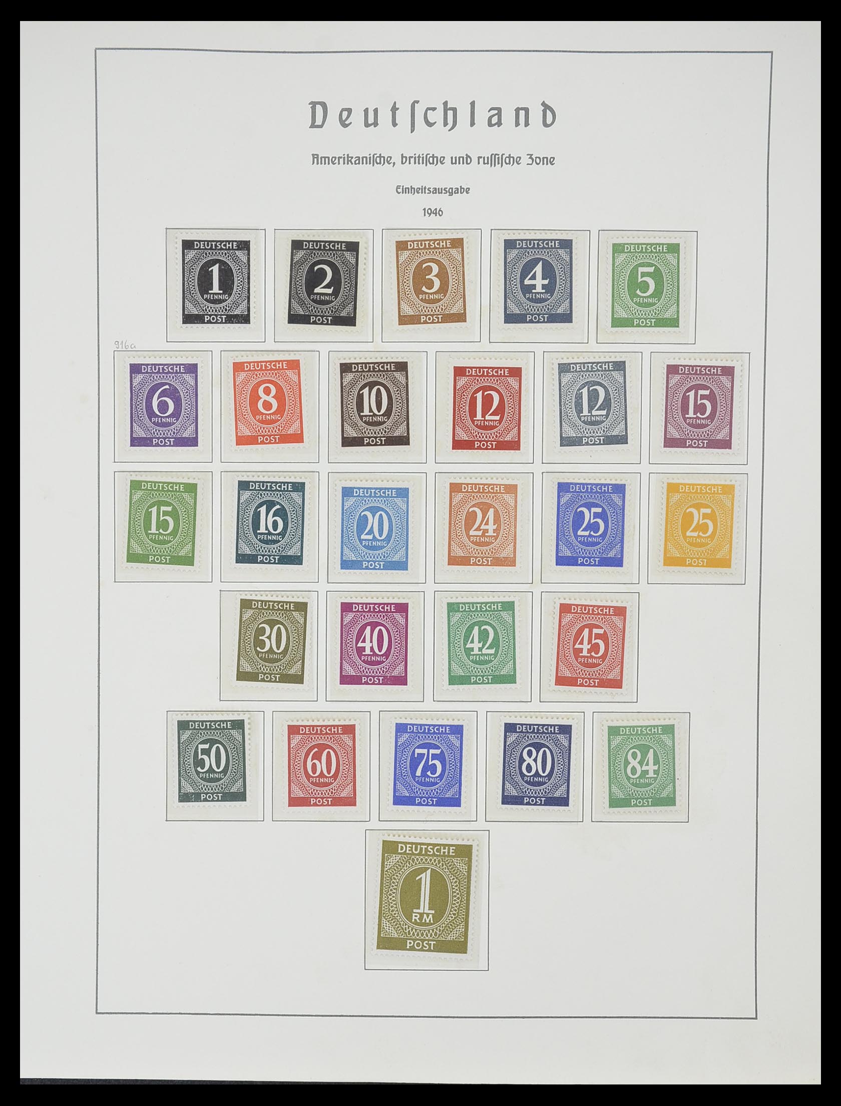 33357 020 - Postzegelverzameling 33357 Geallieerde Zone 1945-1949.