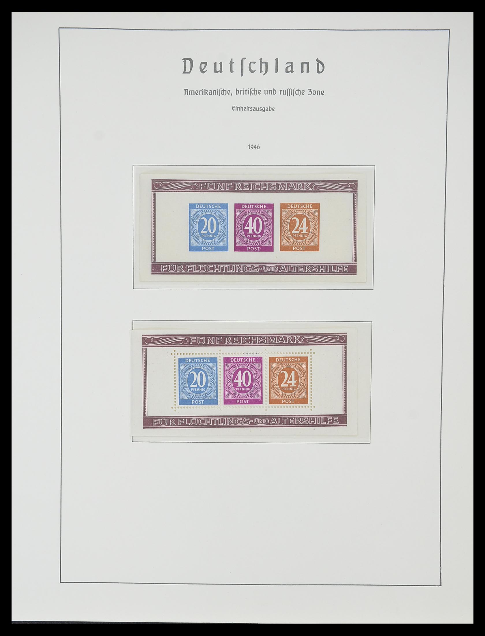 33357 021 - Postzegelverzameling 33357 Geallieerde Zone 1945-1949.