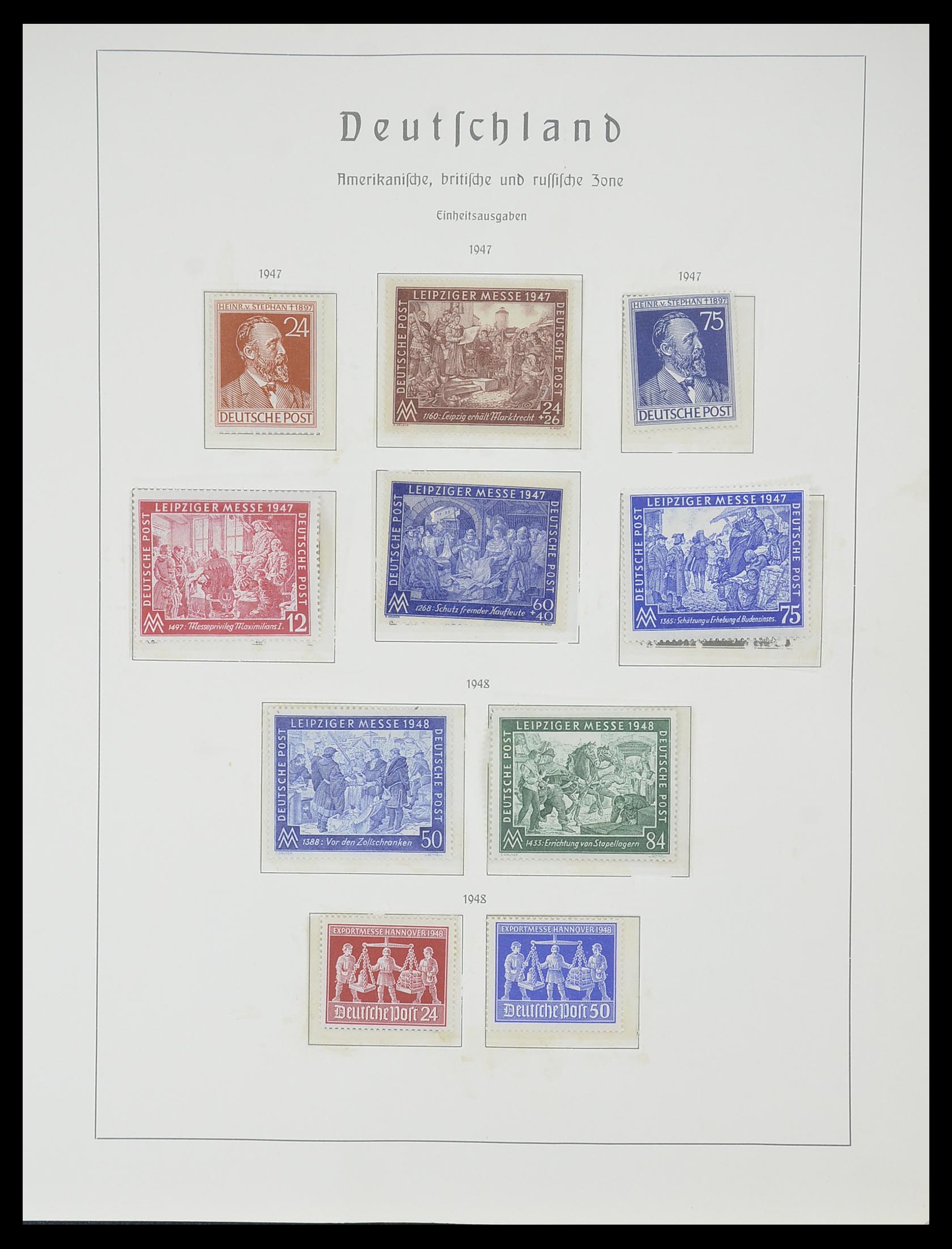 33357 022 - Stamp collection 33357 Allied Zone 1945-1949.