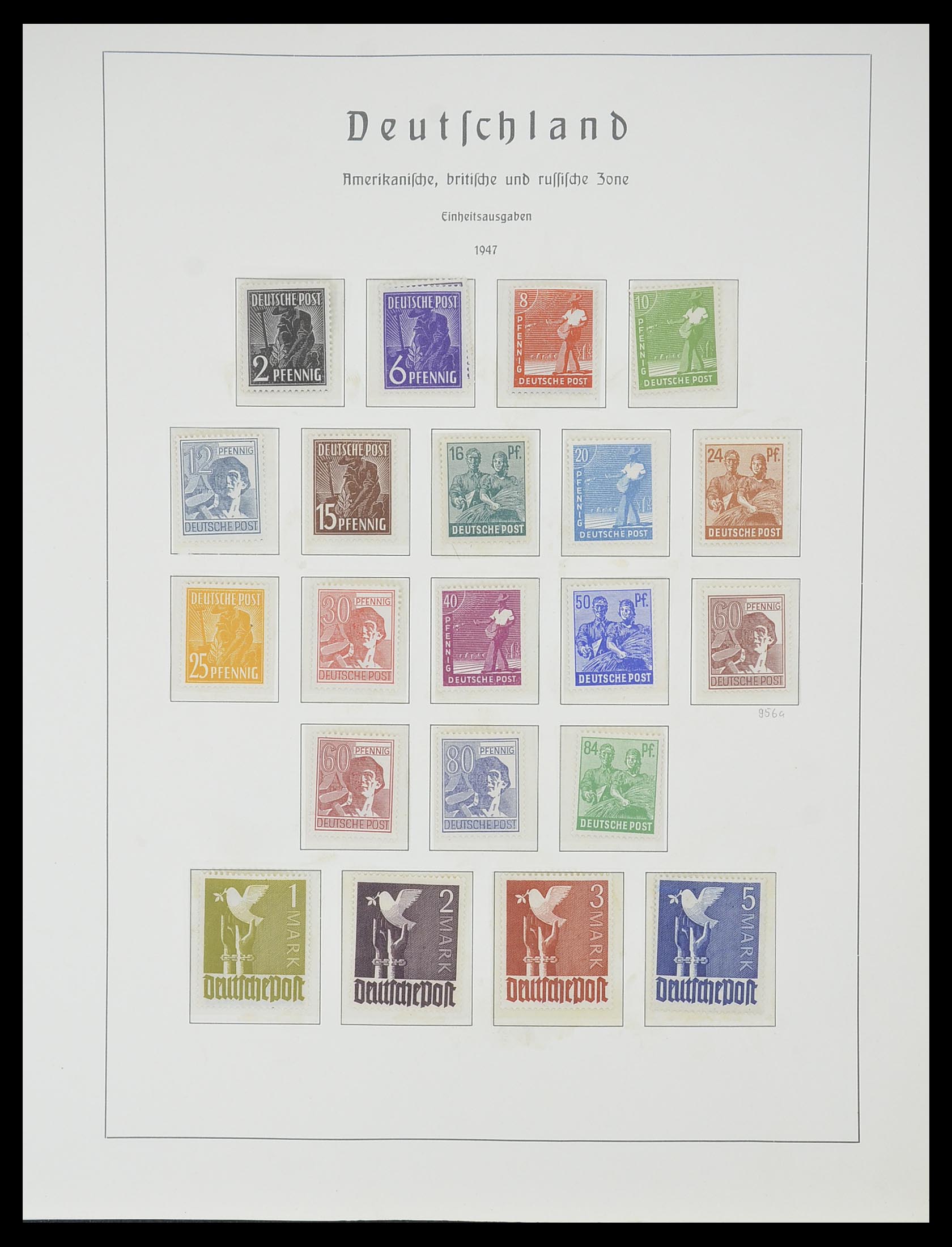 33357 023 - Postzegelverzameling 33357 Geallieerde Zone 1945-1949.