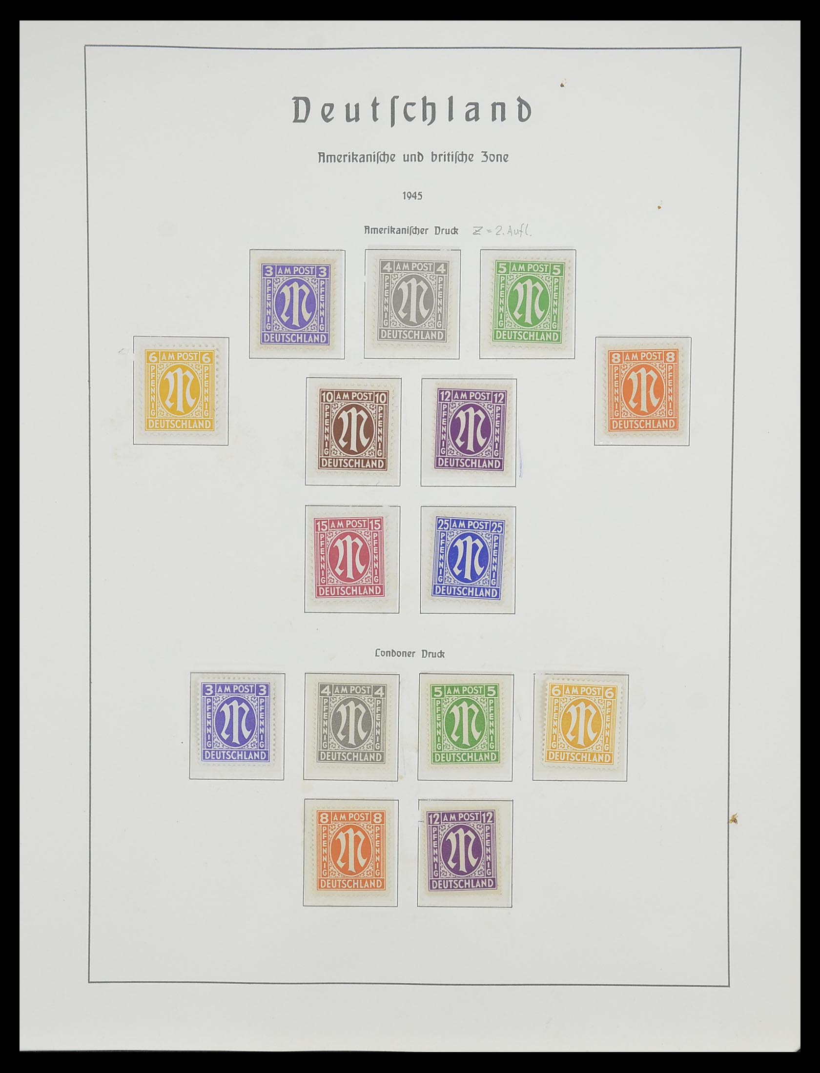 33357 024 - Postzegelverzameling 33357 Geallieerde Zone 1945-1949.
