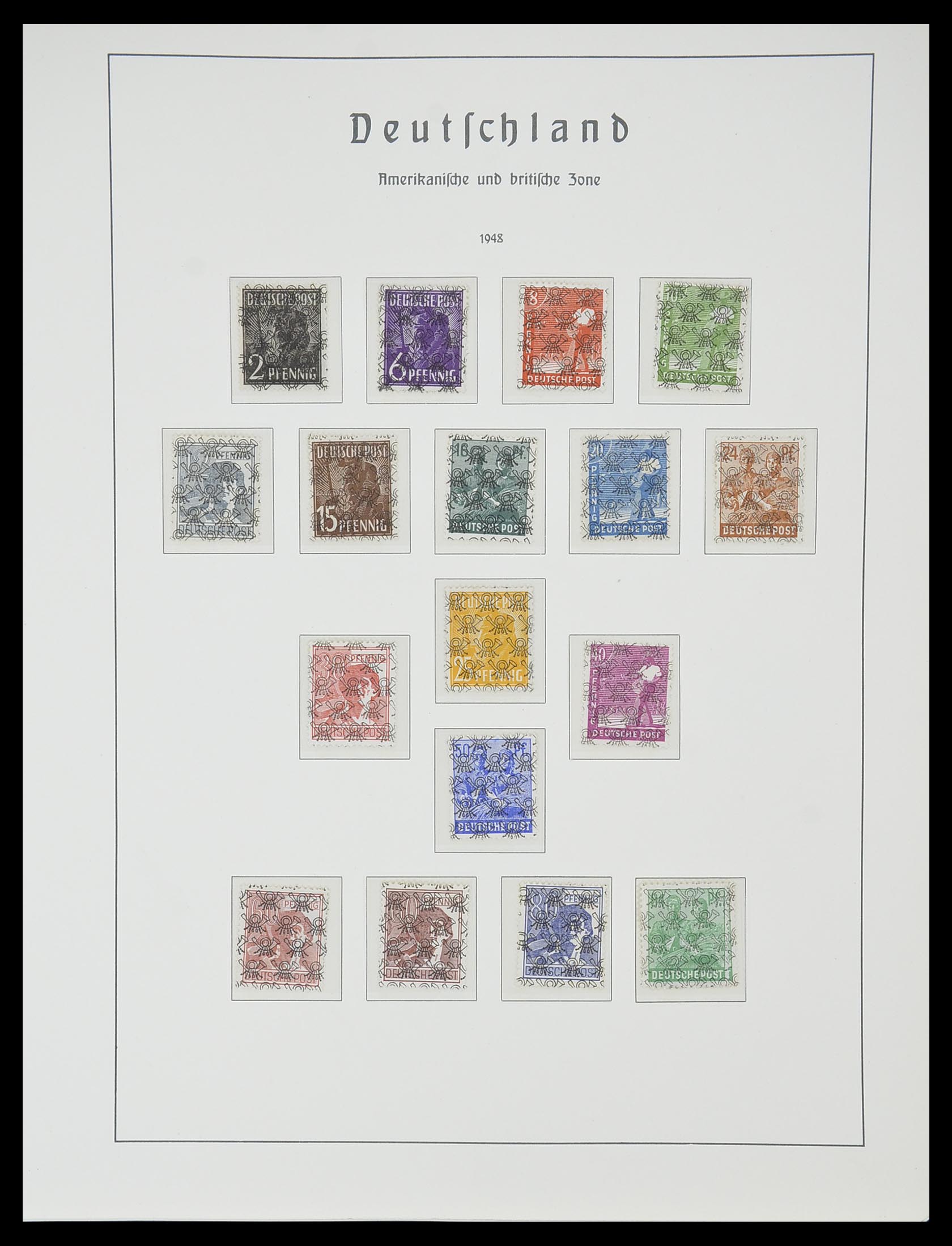 33357 027 - Postzegelverzameling 33357 Geallieerde Zone 1945-1949.