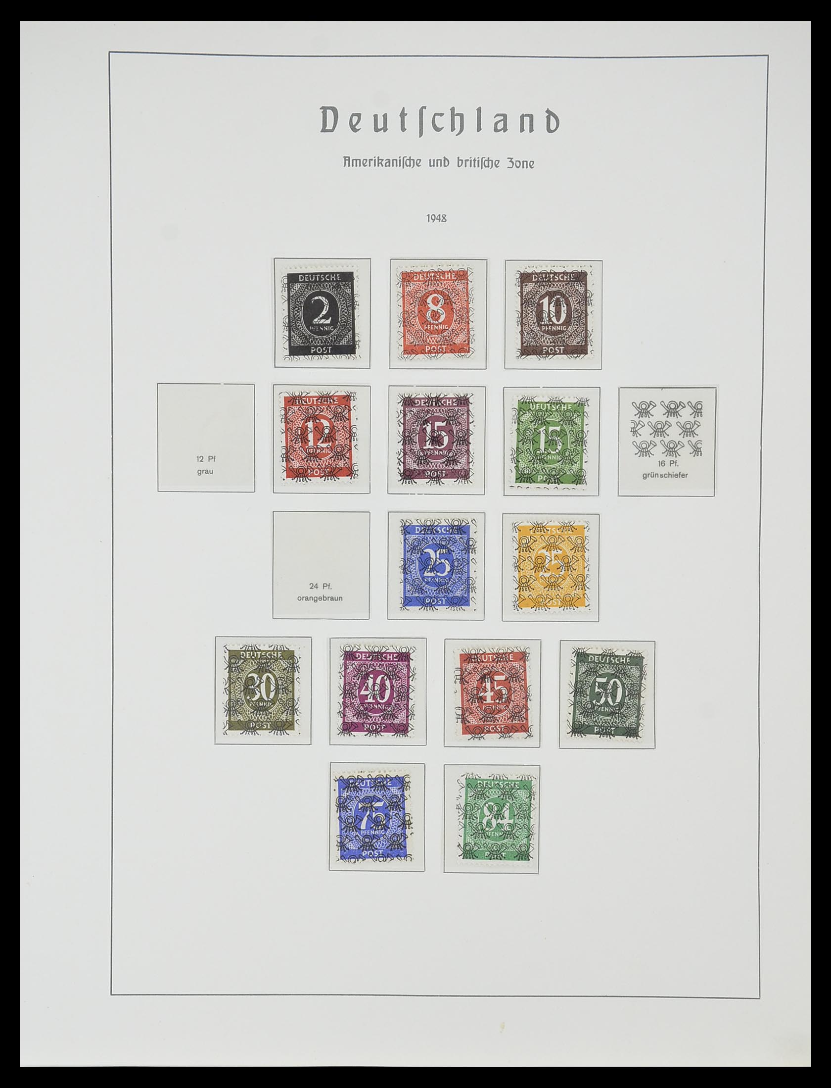 33357 029 - Postzegelverzameling 33357 Geallieerde Zone 1945-1949.