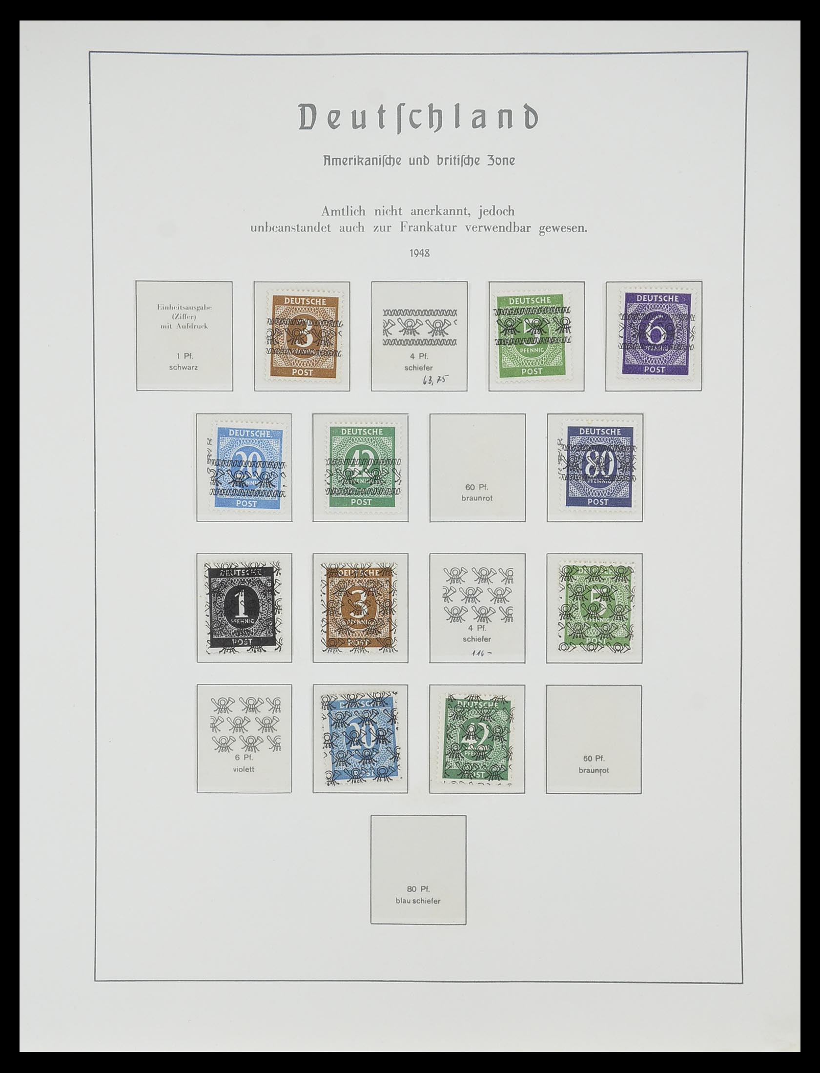 33357 030 - Postzegelverzameling 33357 Geallieerde Zone 1945-1949.