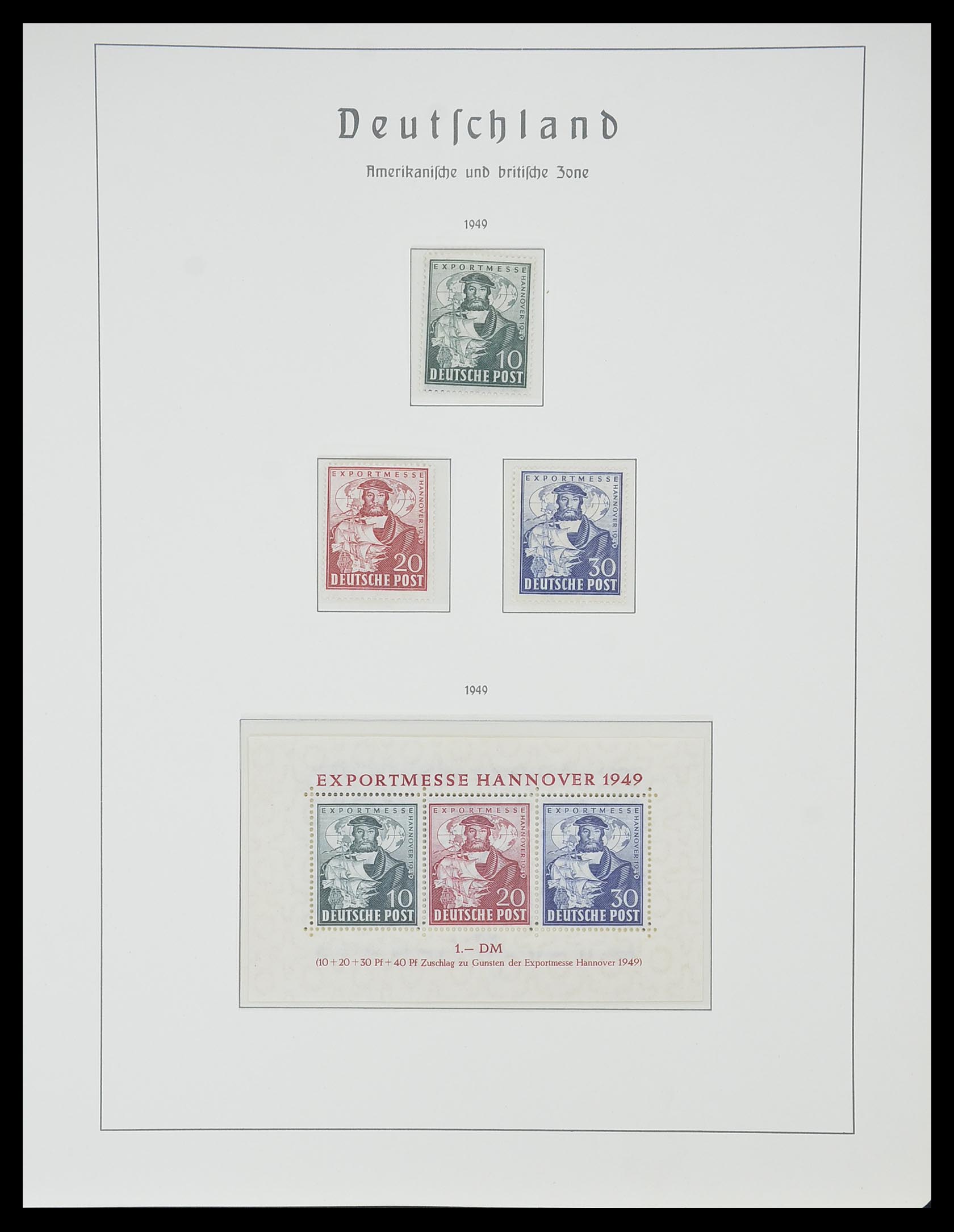 33357 032 - Postzegelverzameling 33357 Geallieerde Zone 1945-1949.