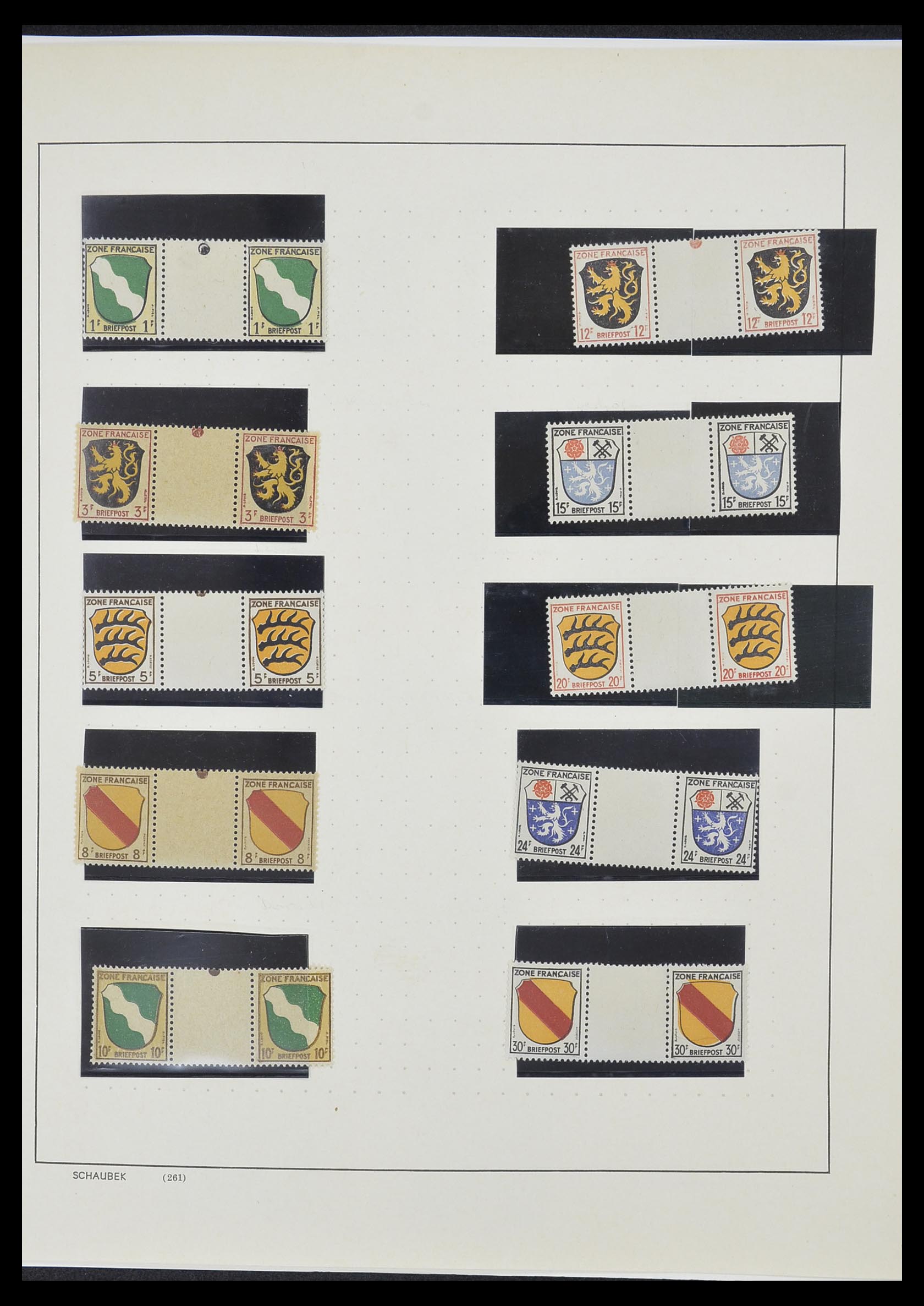33357 033 - Stamp collection 33357 Allied Zone 1945-1949.