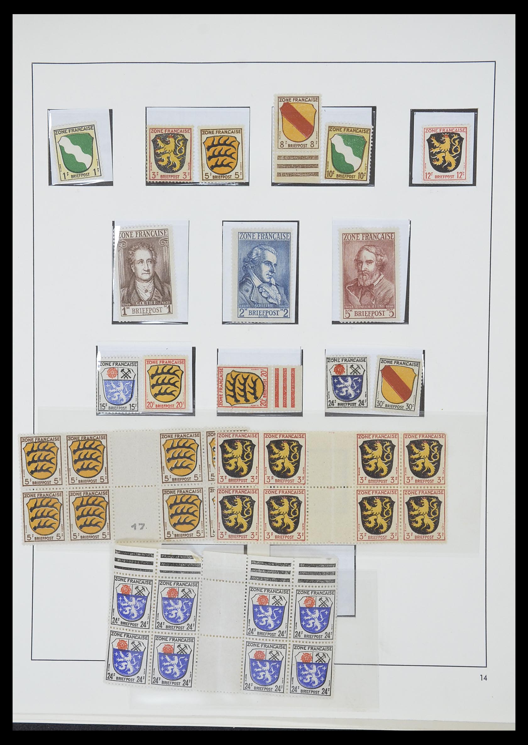 33357 034 - Postzegelverzameling 33357 Geallieerde Zone 1945-1949.