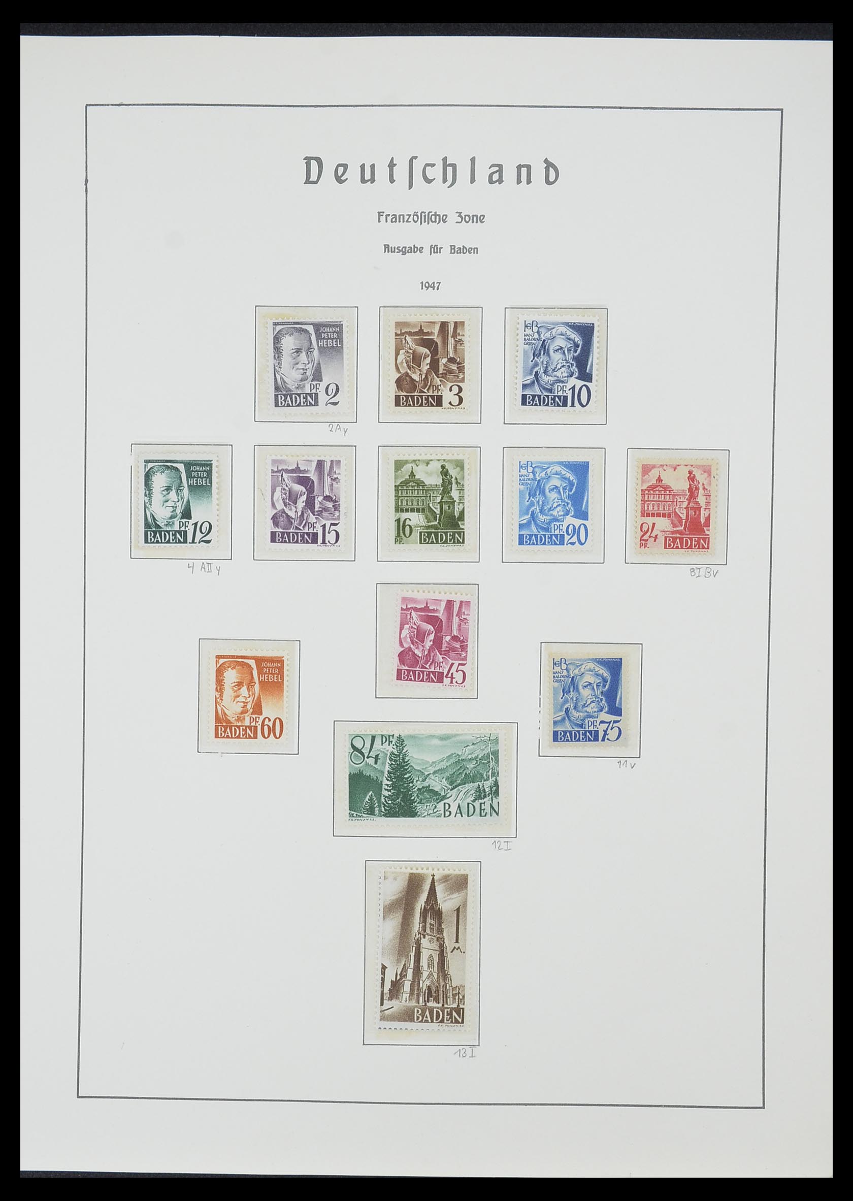 33357 036 - Postzegelverzameling 33357 Geallieerde Zone 1945-1949.