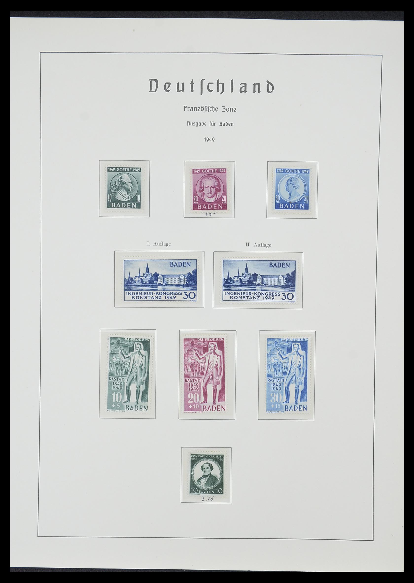 33357 042 - Postzegelverzameling 33357 Geallieerde Zone 1945-1949.
