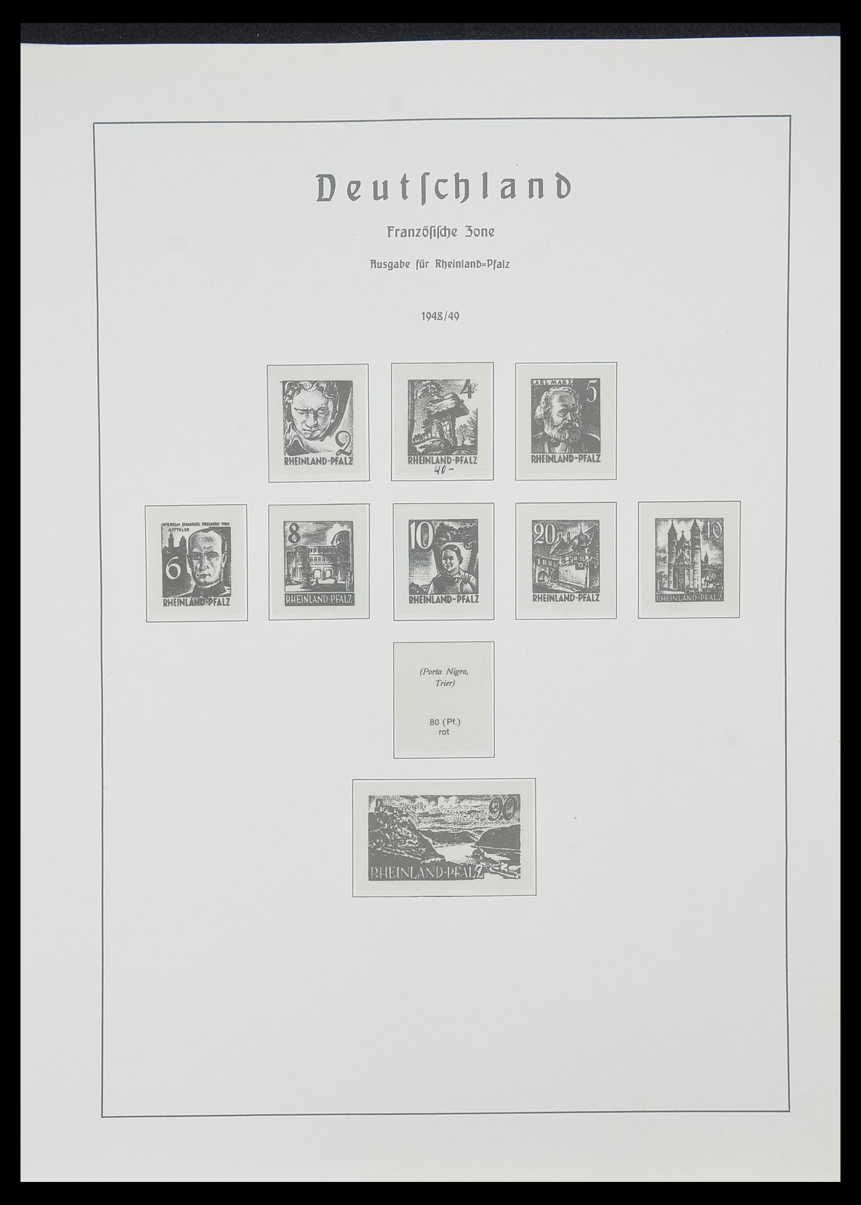 33357 046 - Postzegelverzameling 33357 Geallieerde Zone 1945-1949.