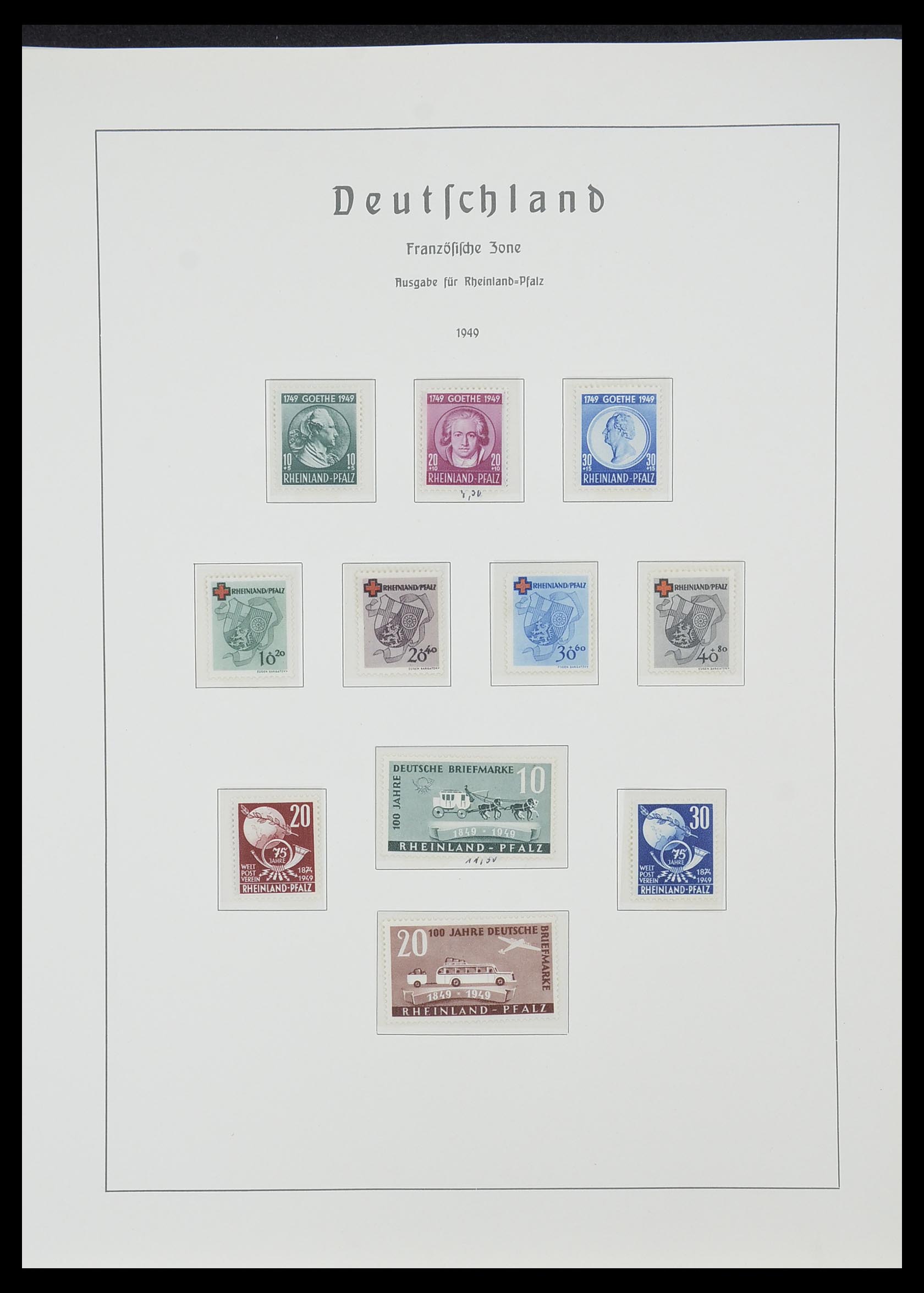 33357 047 - Postzegelverzameling 33357 Geallieerde Zone 1945-1949.