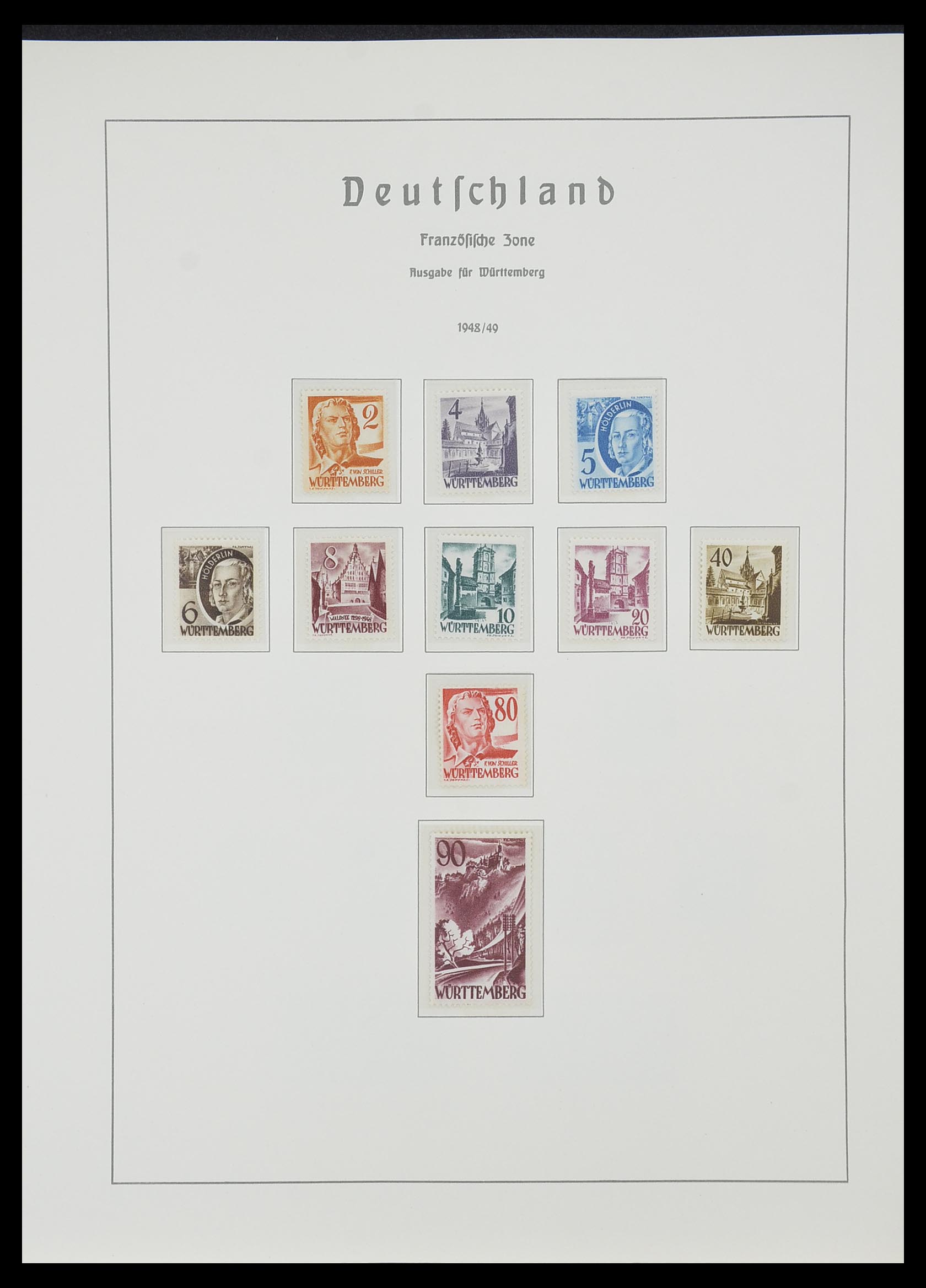 33357 051 - Stamp collection 33357 Allied Zone 1945-1949.