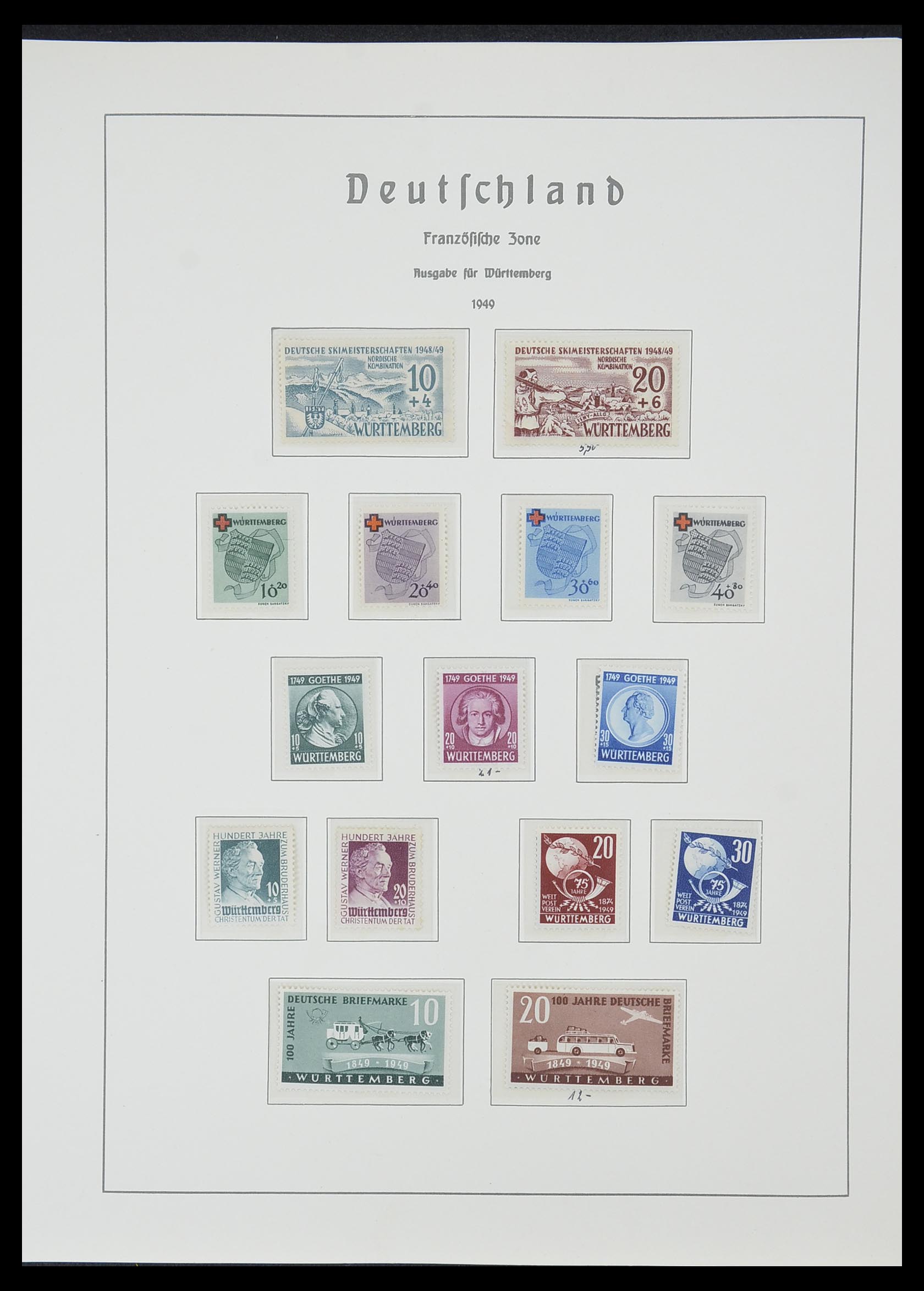 33357 052 - Postzegelverzameling 33357 Geallieerde Zone 1945-1949.