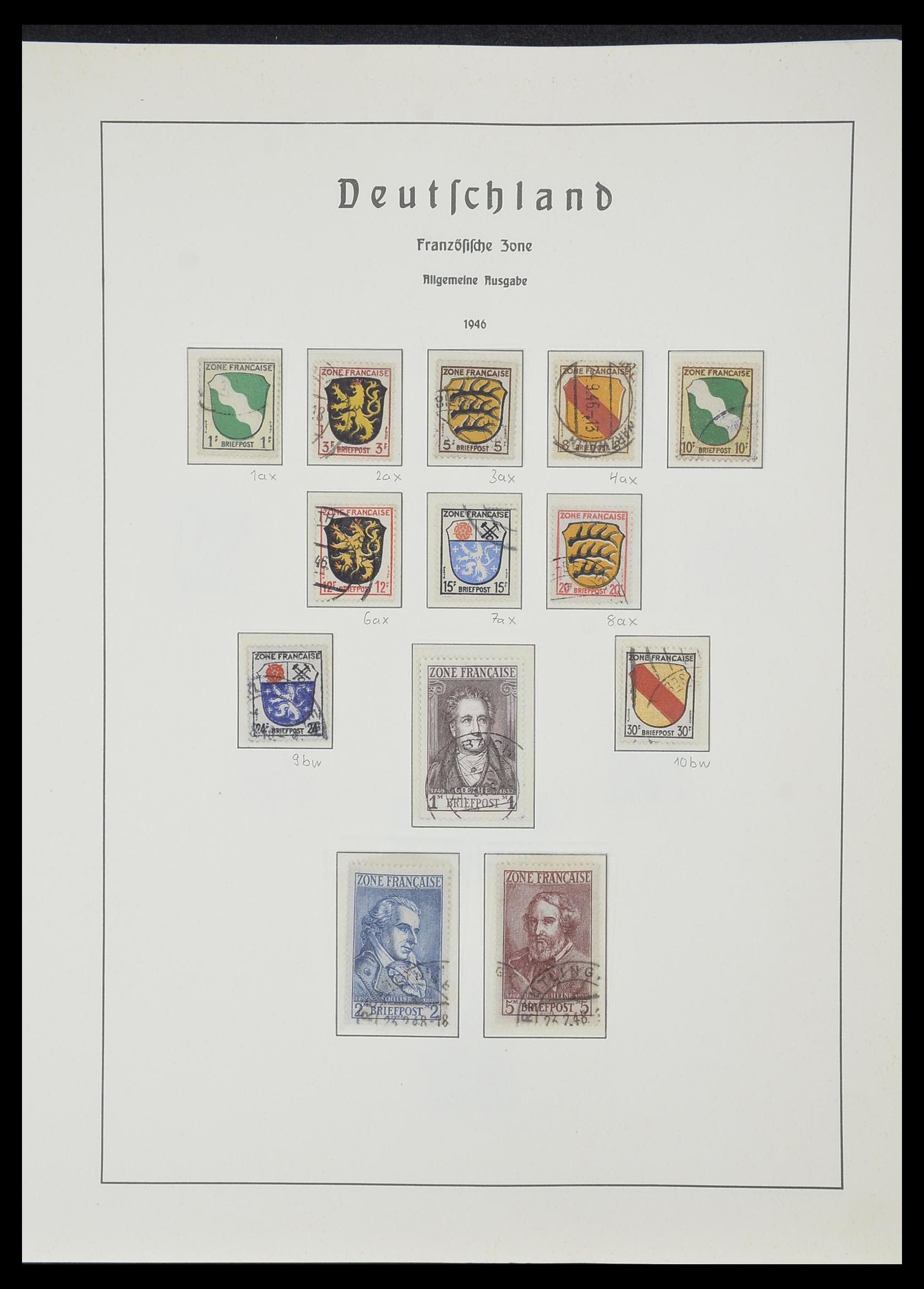 33357 055 - Stamp collection 33357 Allied Zone 1945-1949.
