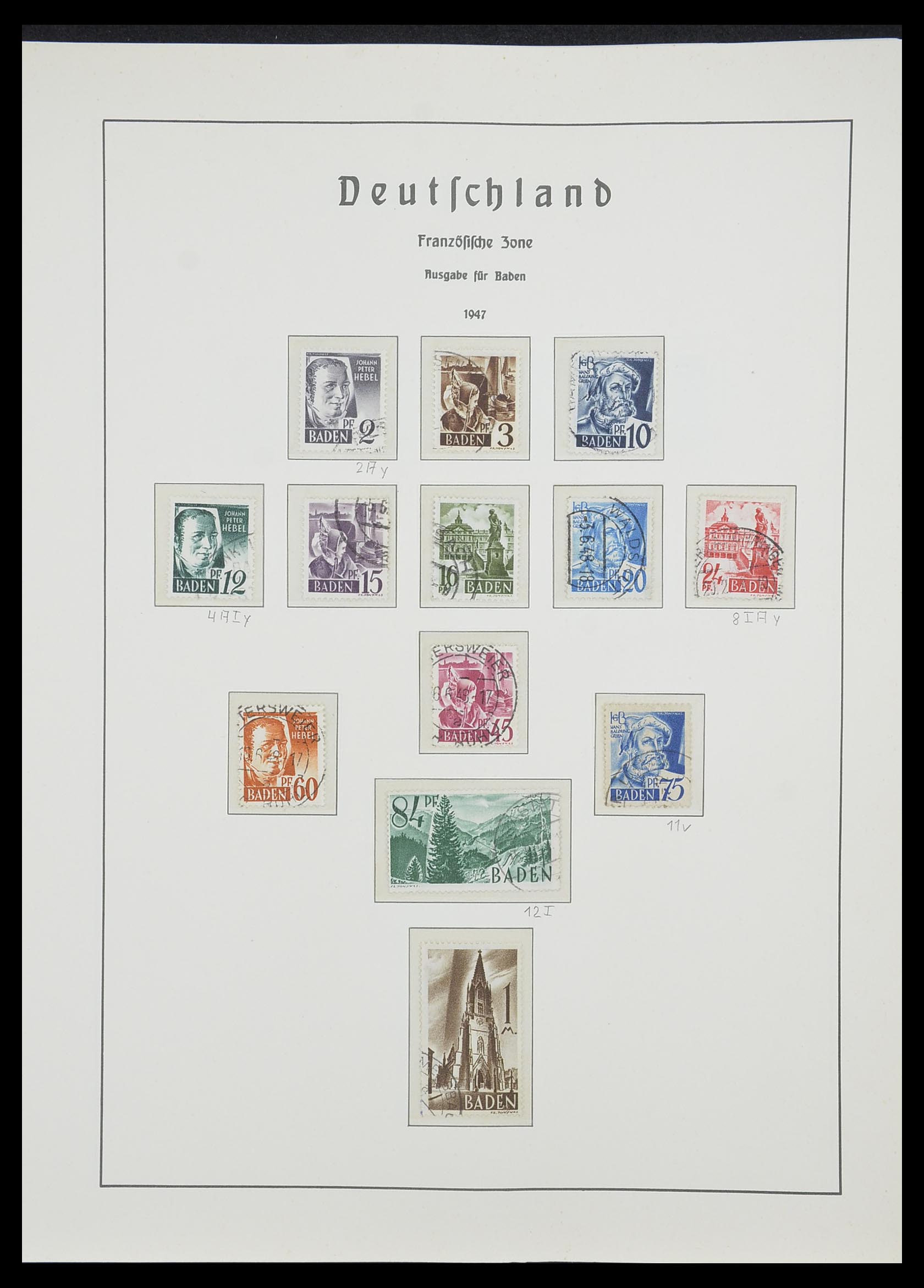 33357 056 - Stamp collection 33357 Allied Zone 1945-1949.