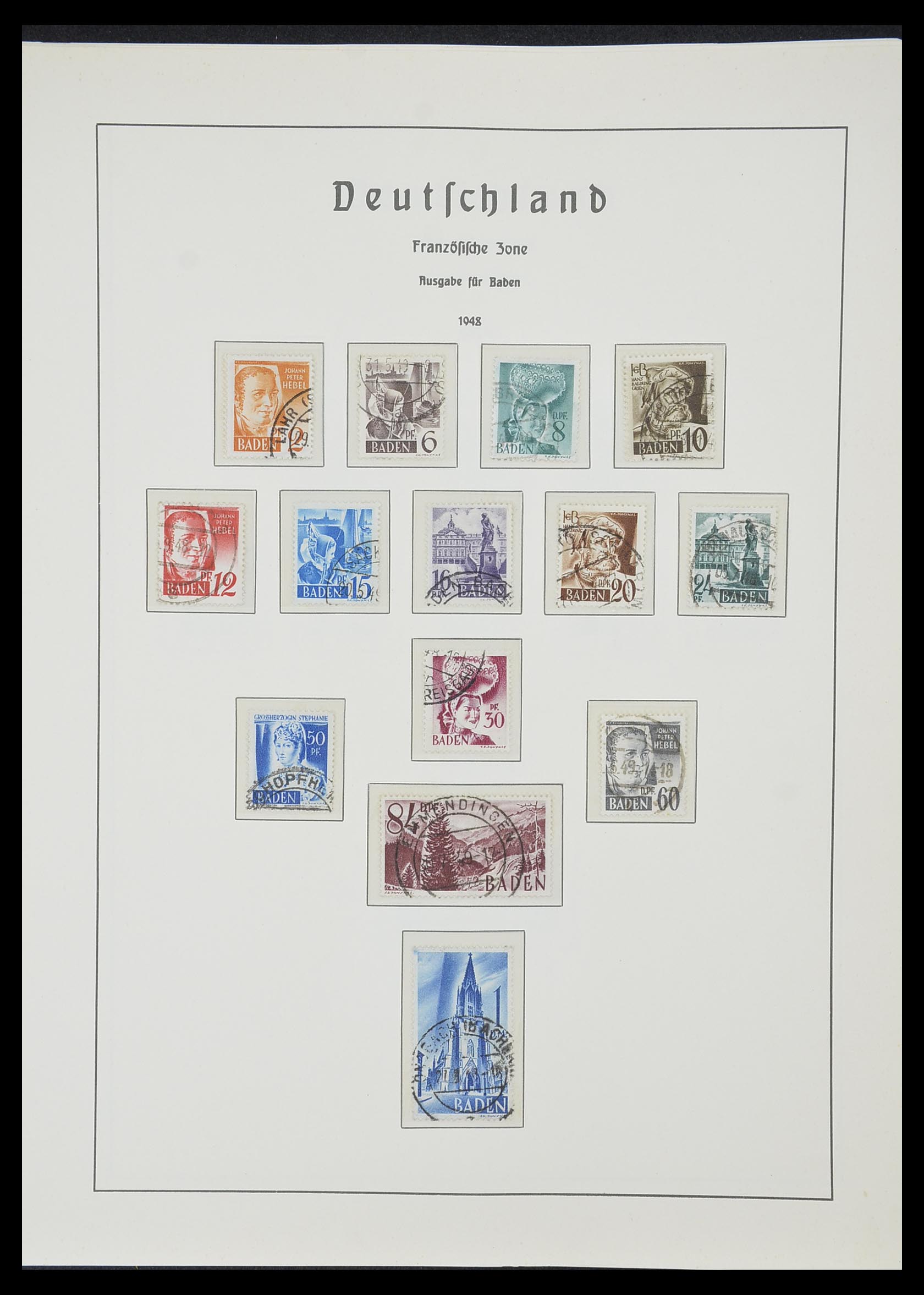33357 057 - Stamp collection 33357 Allied Zone 1945-1949.