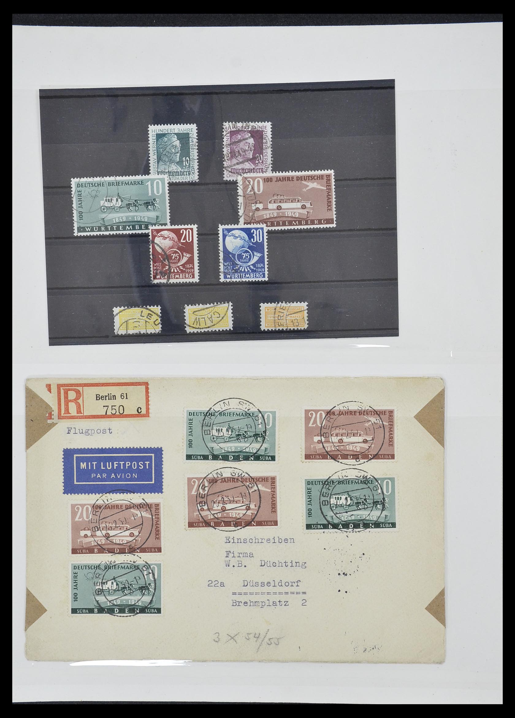 33357 060 - Stamp collection 33357 Allied Zone 1945-1949.