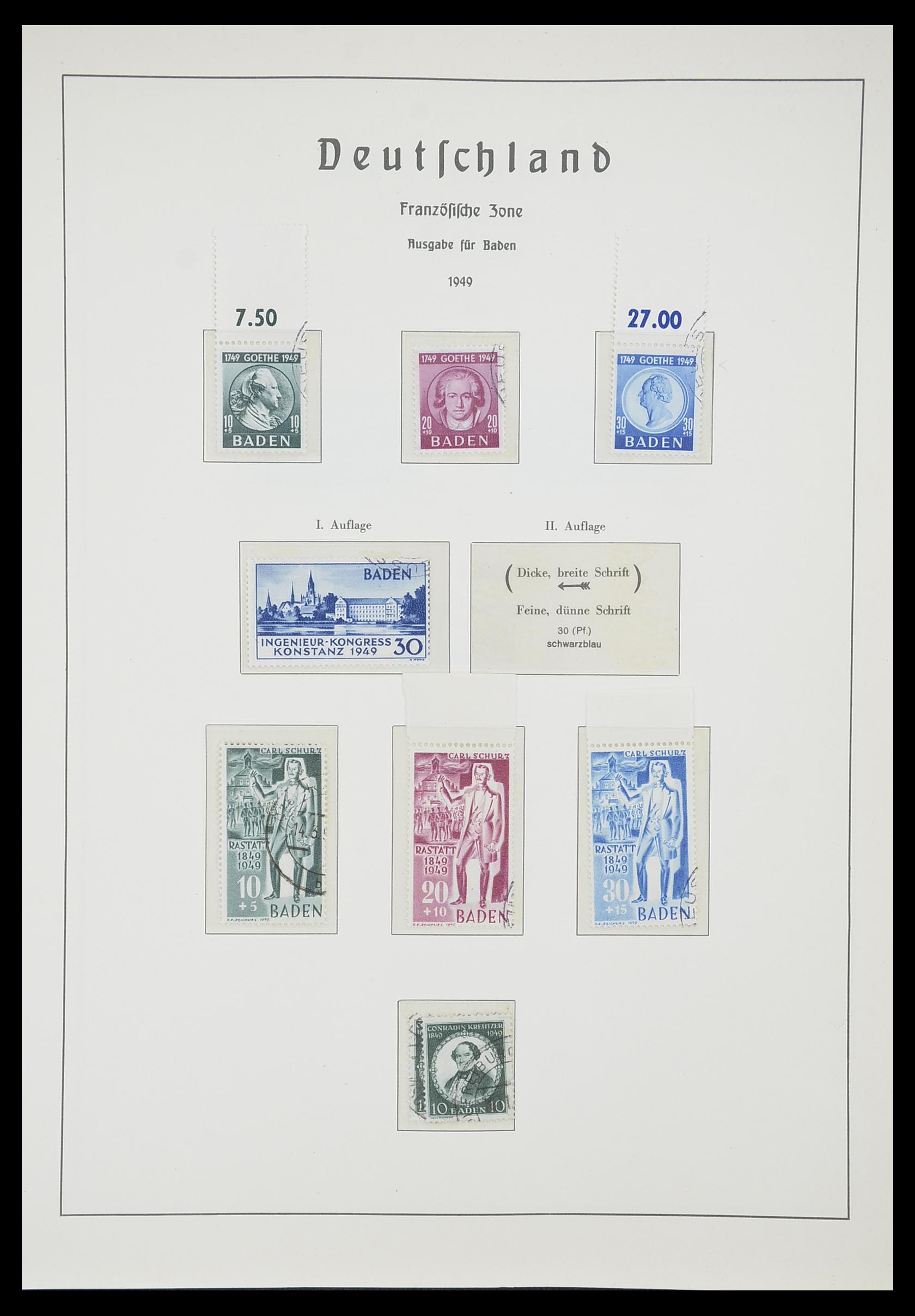 33357 062 - Stamp collection 33357 Allied Zone 1945-1949.